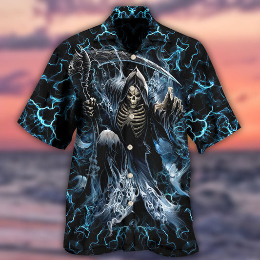 Skull Grumpy Old Man Stuck - Hawaiian Shirt - Owl Ohh