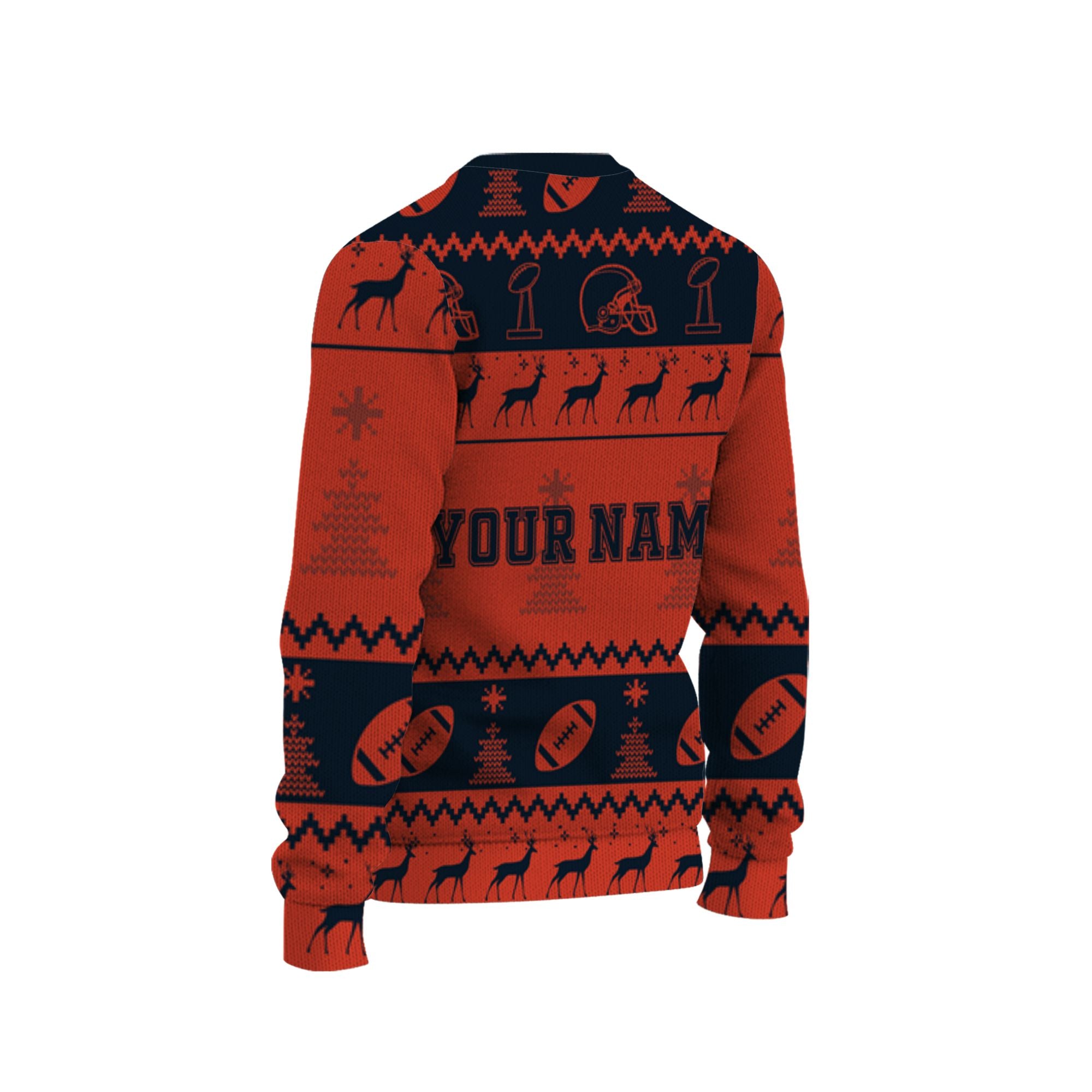 customized-player-american-football-ugly-christmas-sweater-navy-and-orange-chicago-vdd40-6542