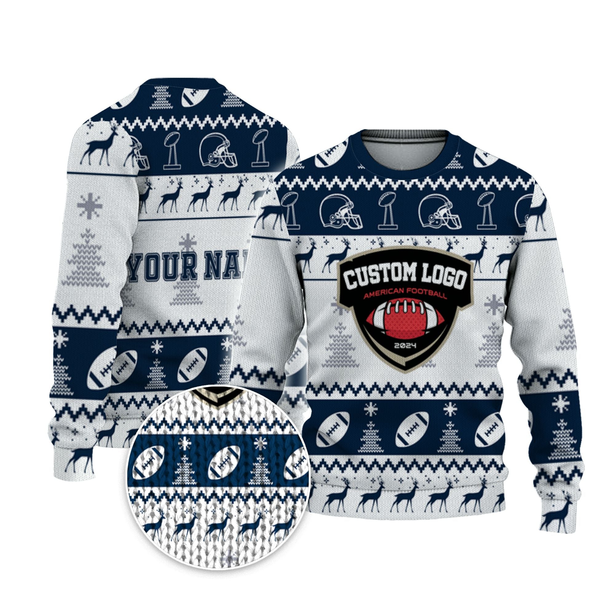 customized-your-team-american-football-ugly-christmas-sweater-navy-and-white-dallas-vdd39-3246