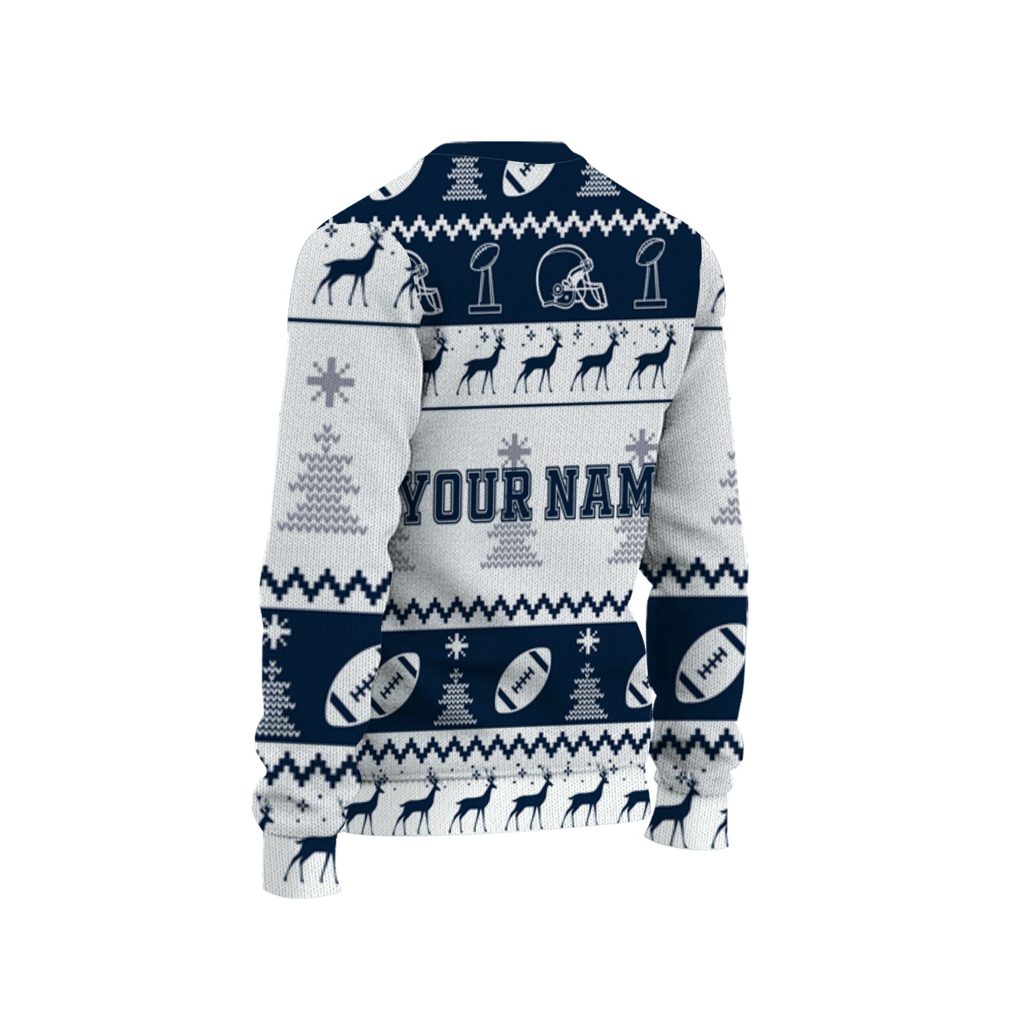 customized-your-team-american-football-ugly-christmas-sweater-navy-and-white-dallas-vdd39-3246