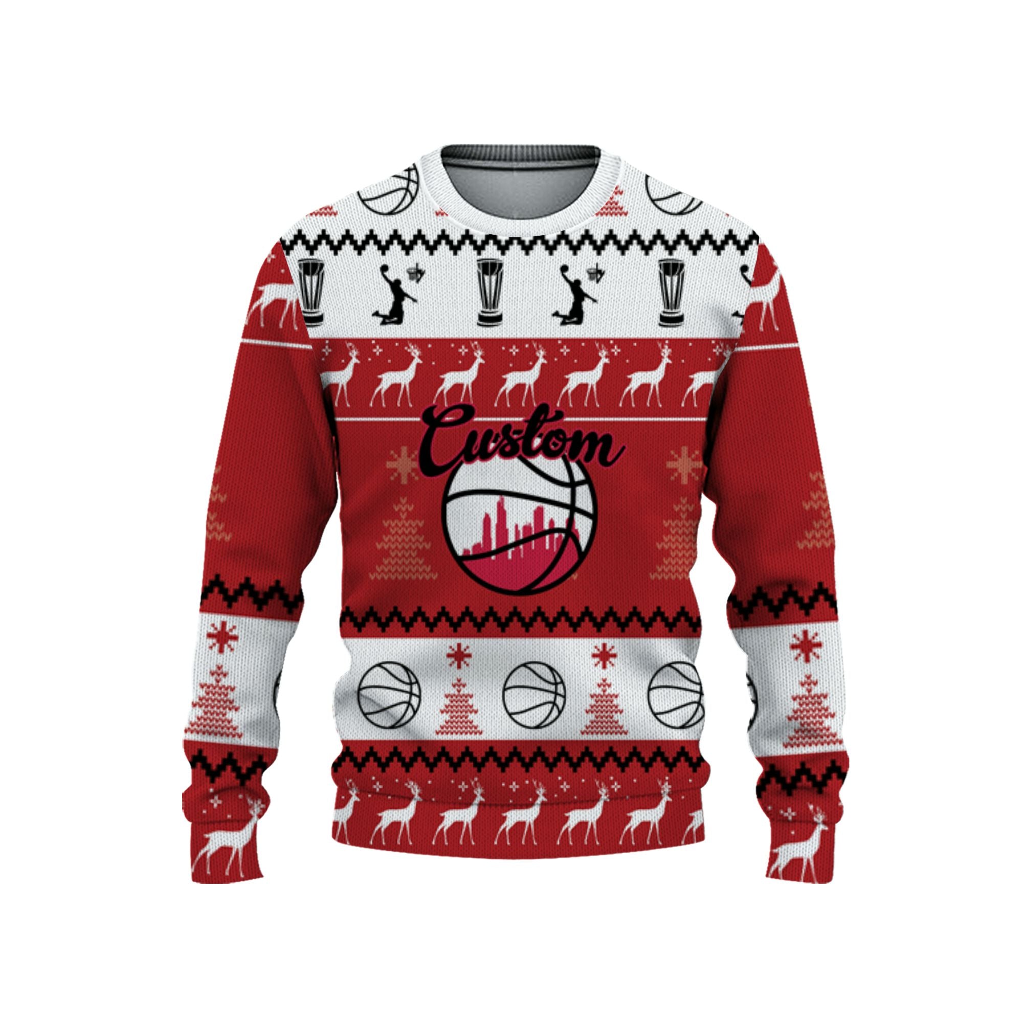customized-your-team-basketball-ugly-christmas-sweater-red-black-and-white-chicago-vdd37-2901