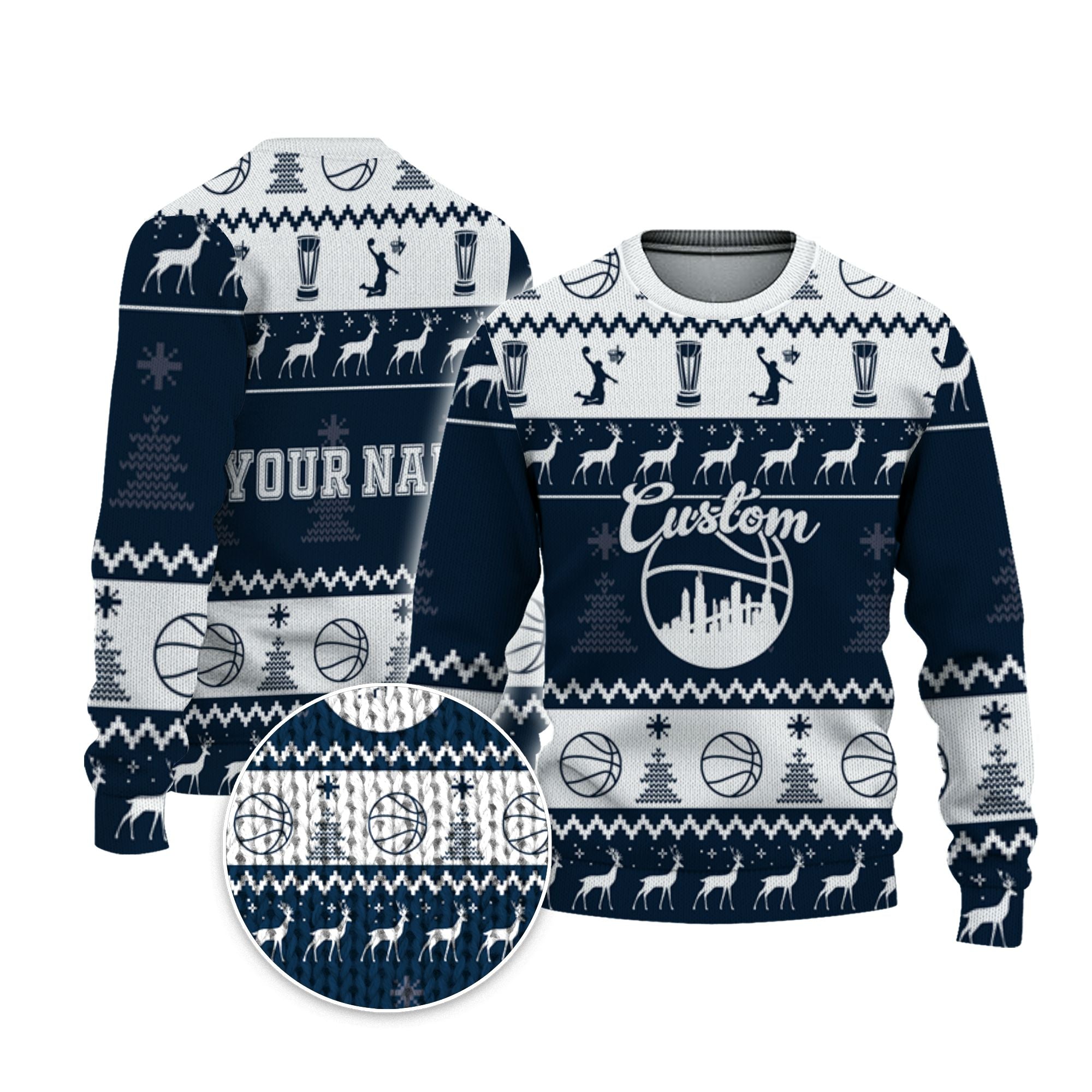 customized-your-team-basketball-ugly-christmas-sweater-navy-and-white-dallas-vdd37-8669