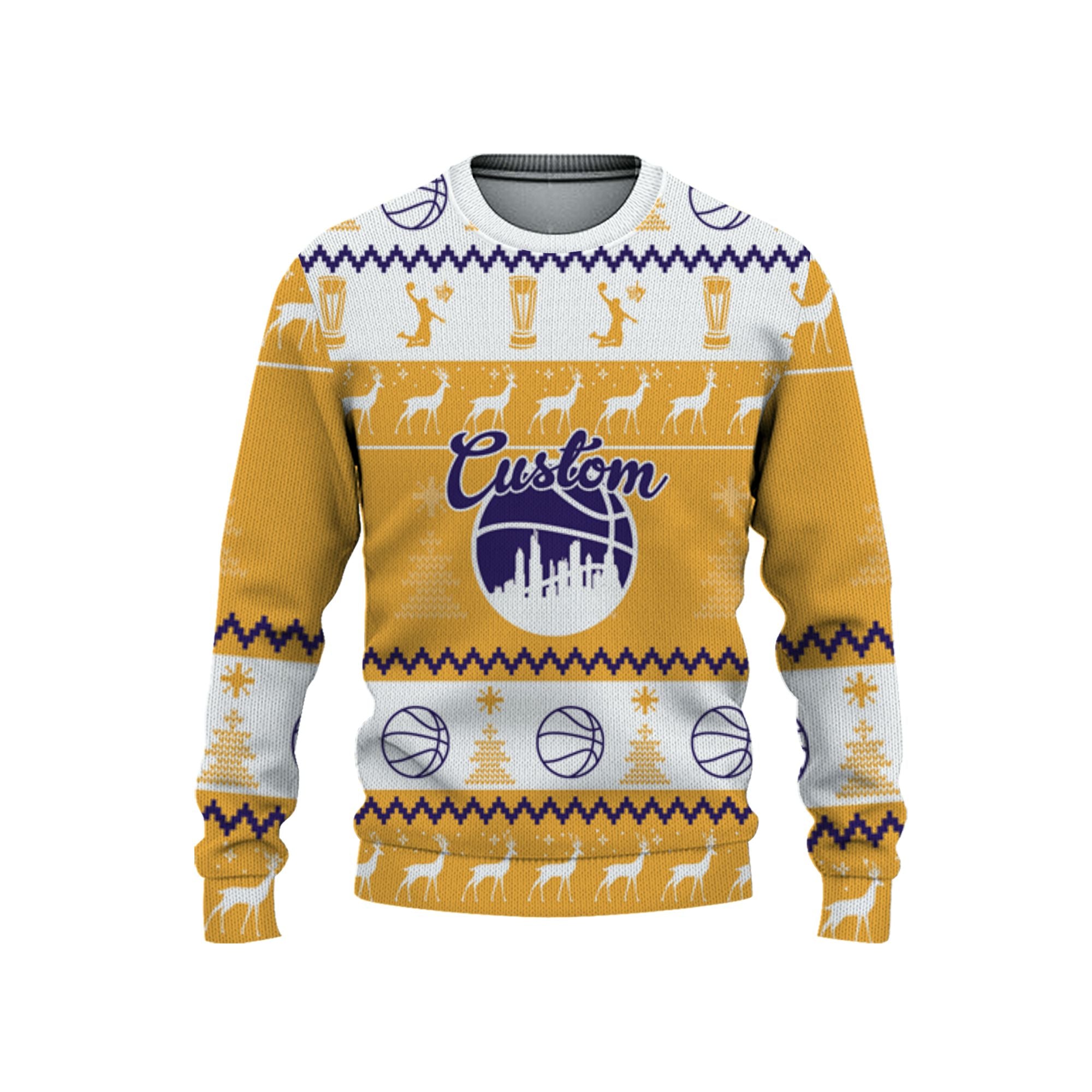 customized-your-team-basketball-ugly-christmas-sweater-yellow-purple-and-white-los-angeles-vdd37-2394