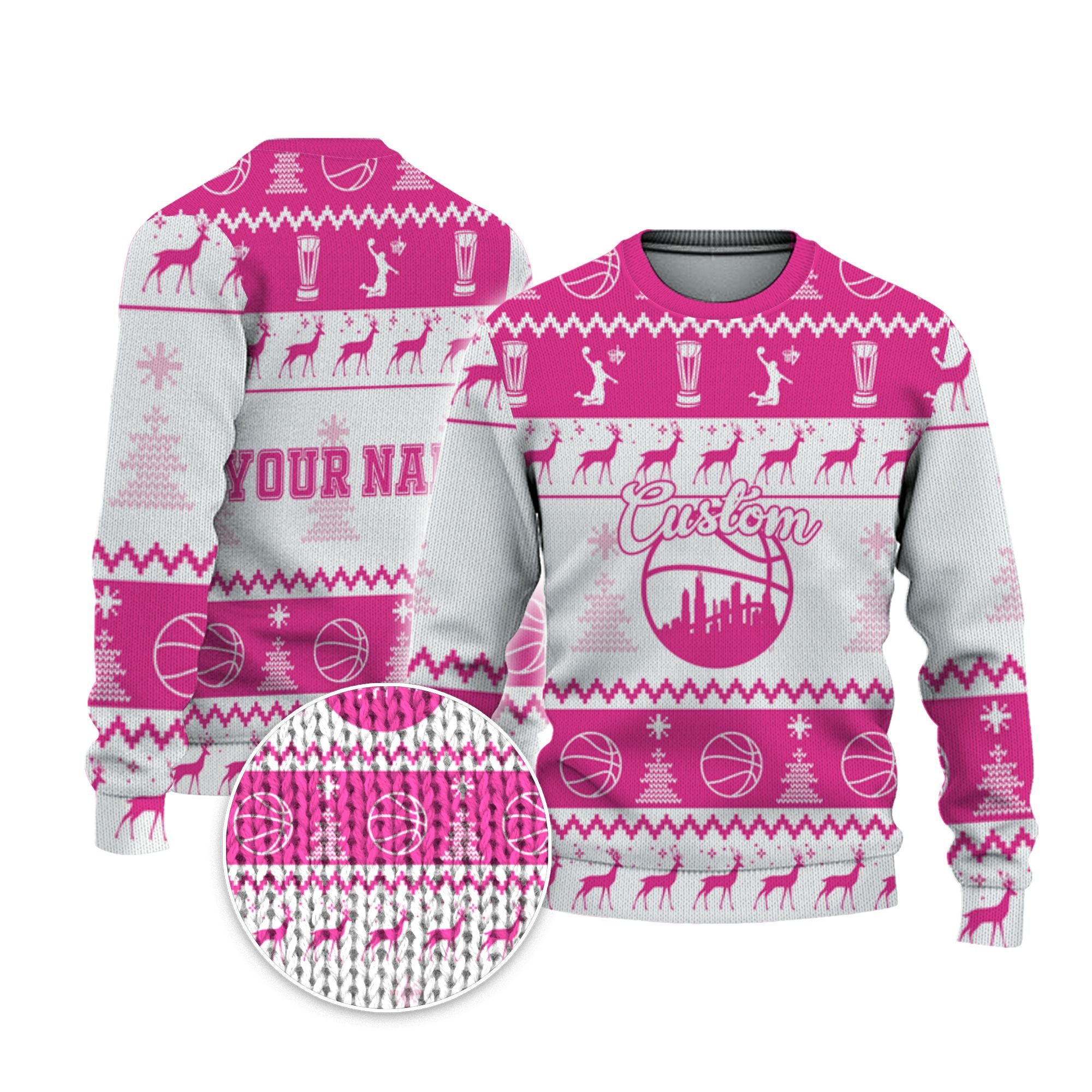 customized-your-team-basketball-ugly-christmas-sweater-pink-and-white-vdd37-2127