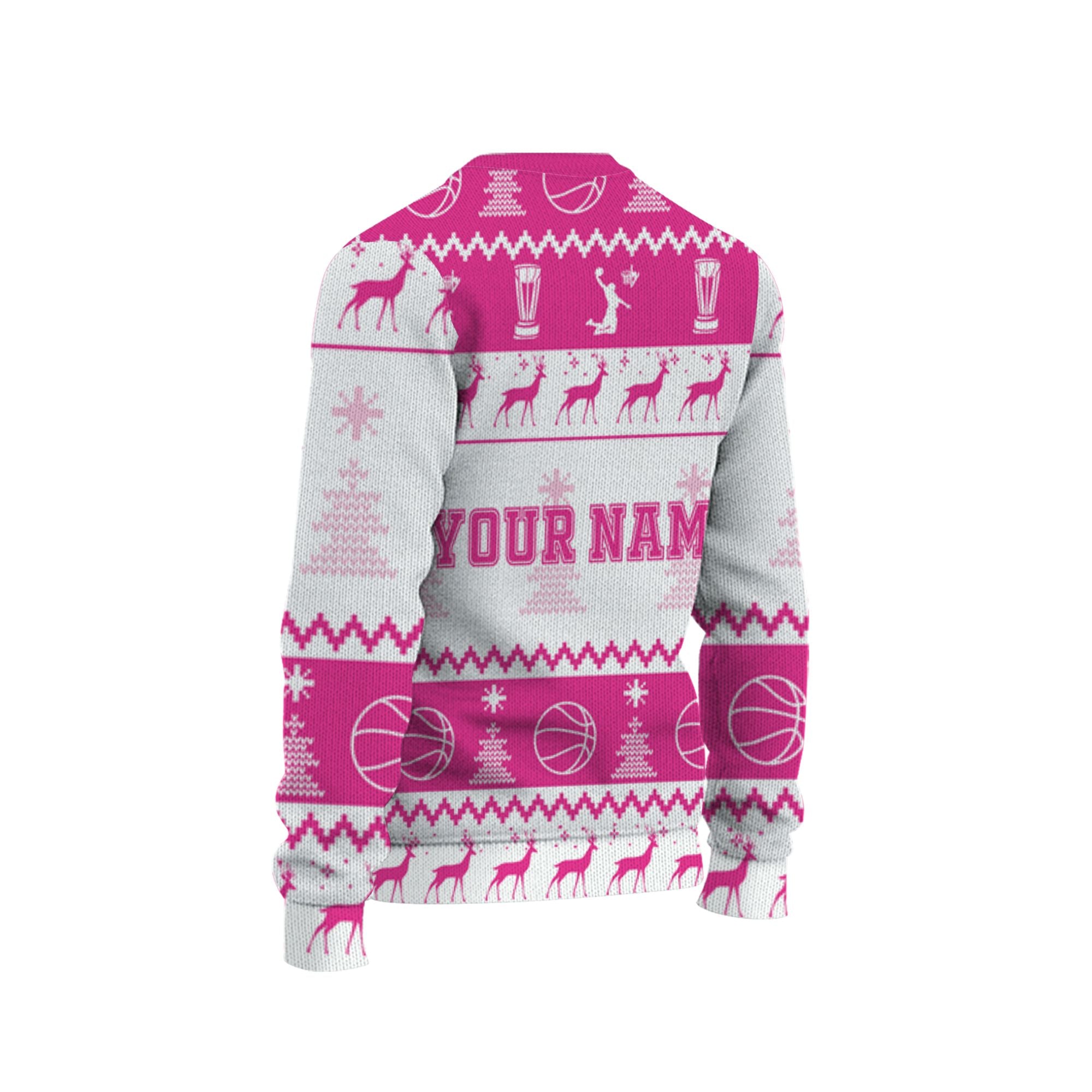 customized-your-team-basketball-ugly-christmas-sweater-pink-and-white-vdd37-2127