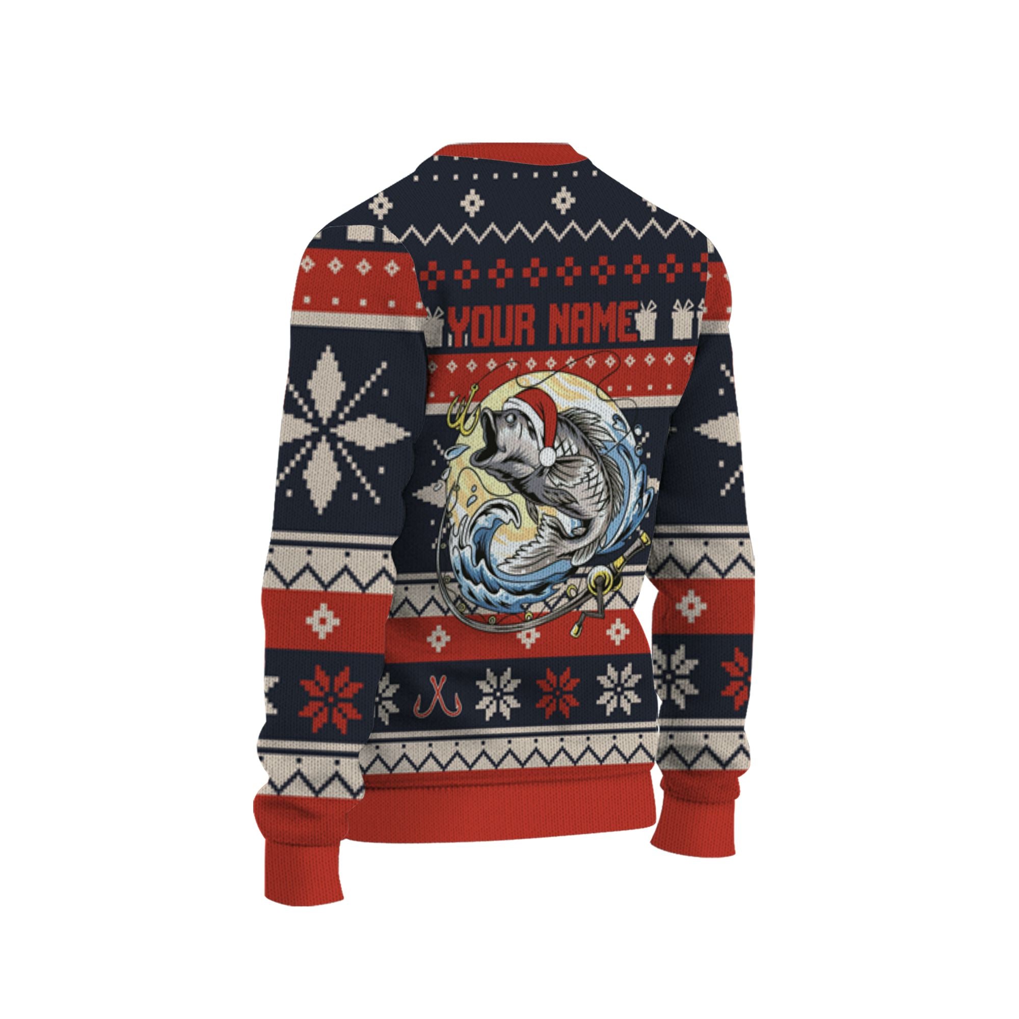 personalize-fishing-christmas-ugly-sweater-awesome-red-nda51-6025