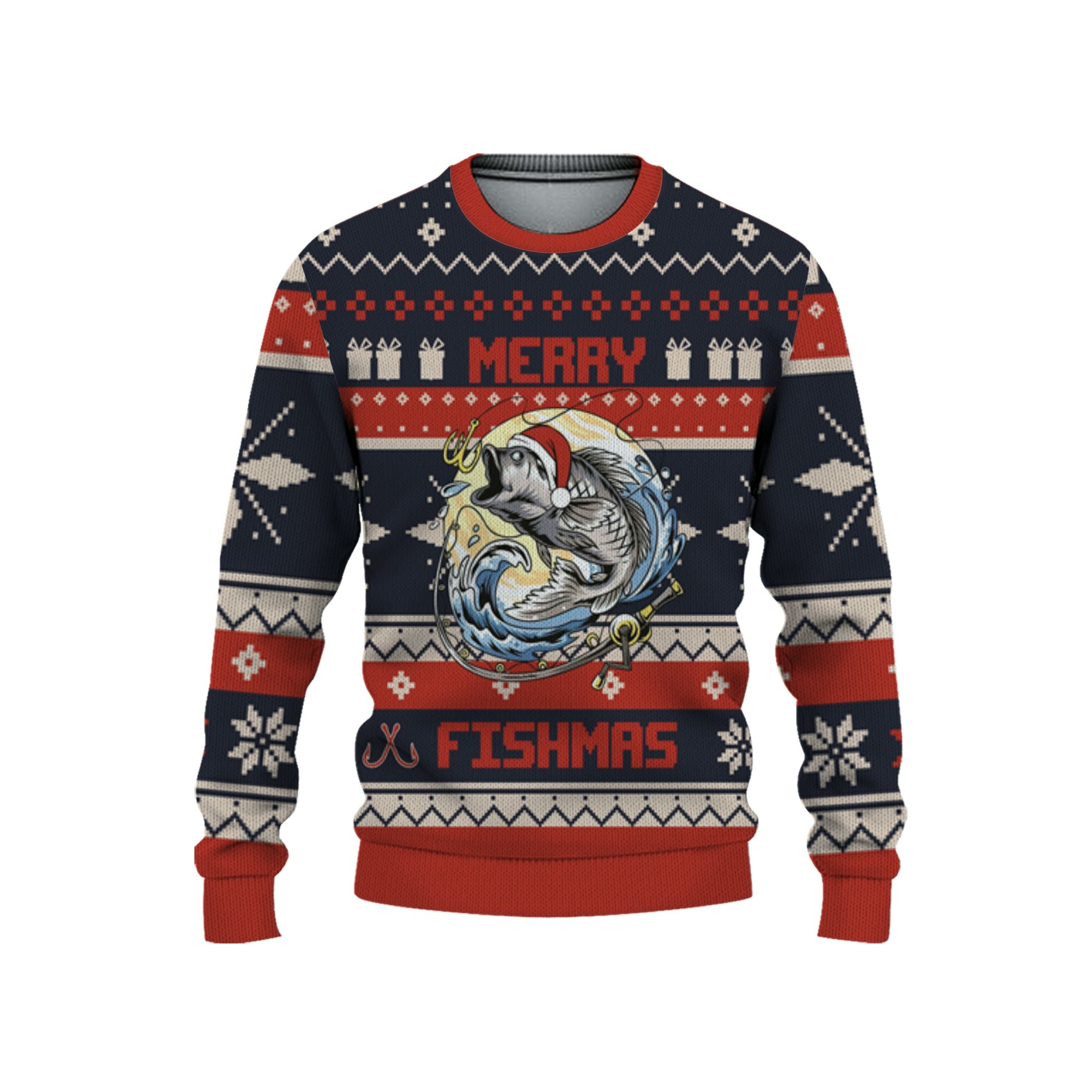 personalize-fishing-christmas-ugly-sweater-awesome-red-nda51-6025