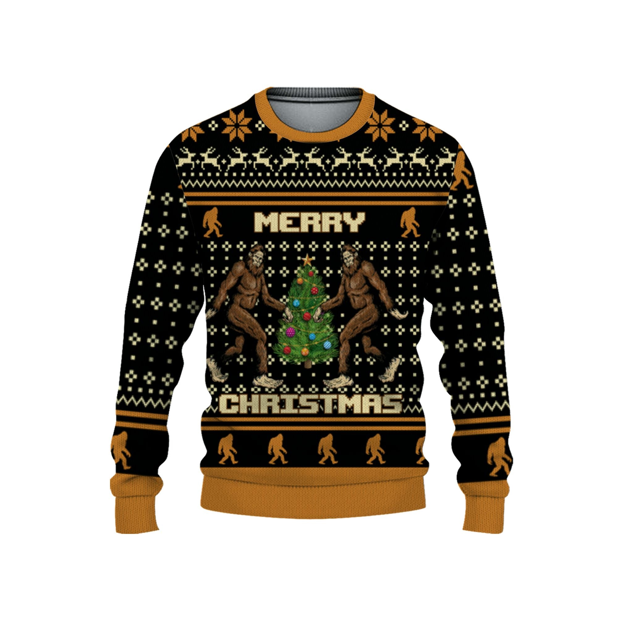 personalize-christmas-ugly-bigfoot-orange-nda52-1331