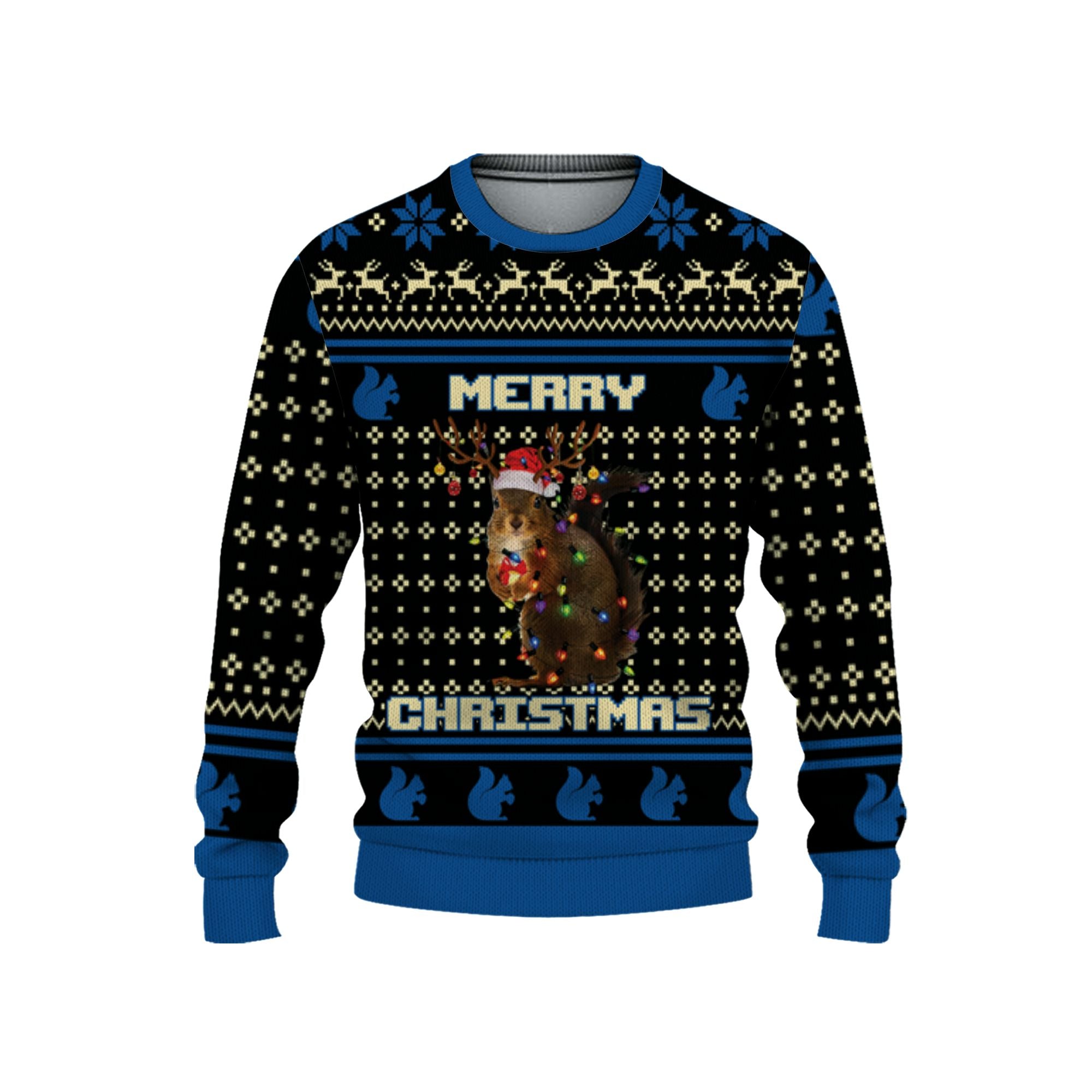 personalize-christmas-squirrel-lights-blue-nda53-3556