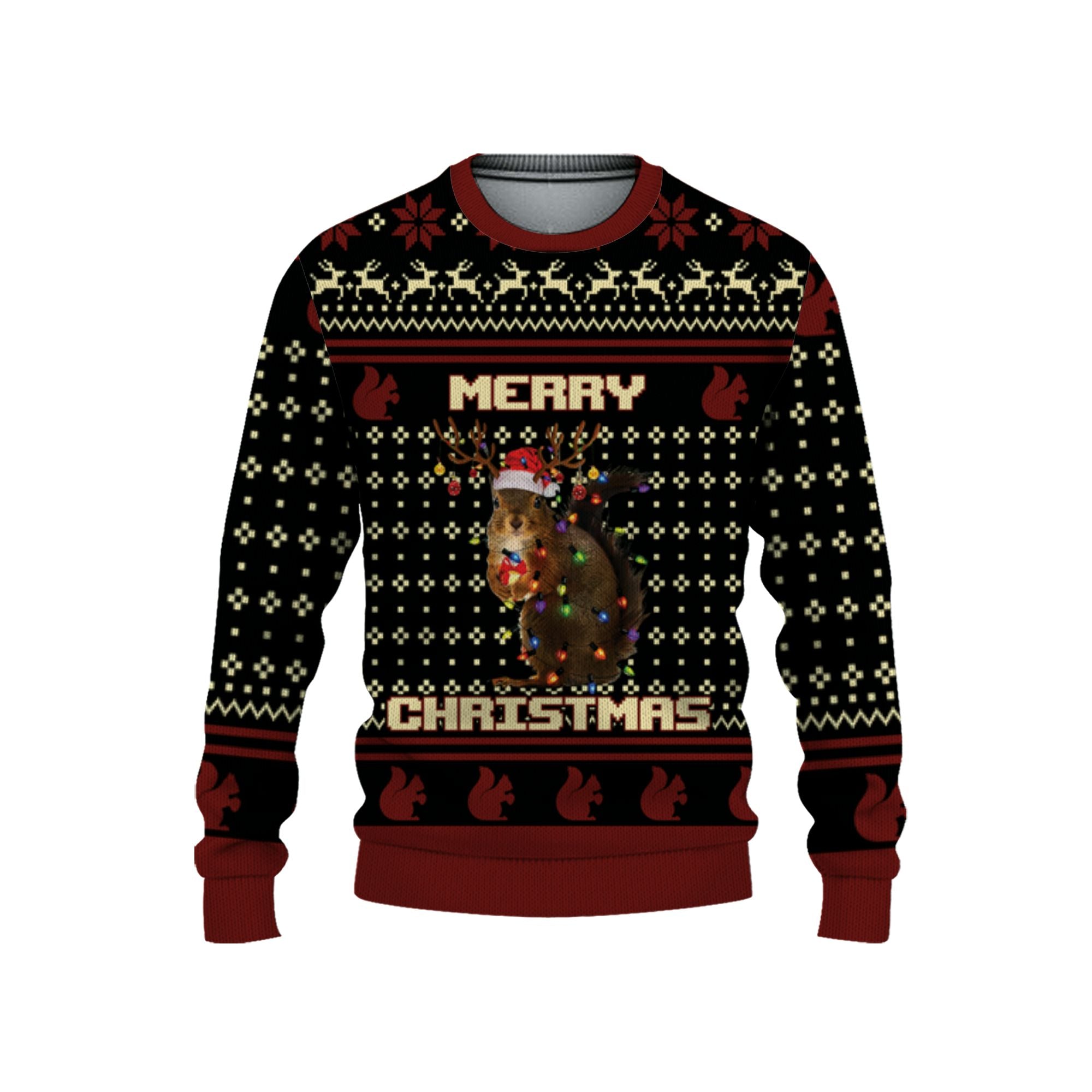 personalize-christmas-squirrel-lights-maroon-nda53-4581