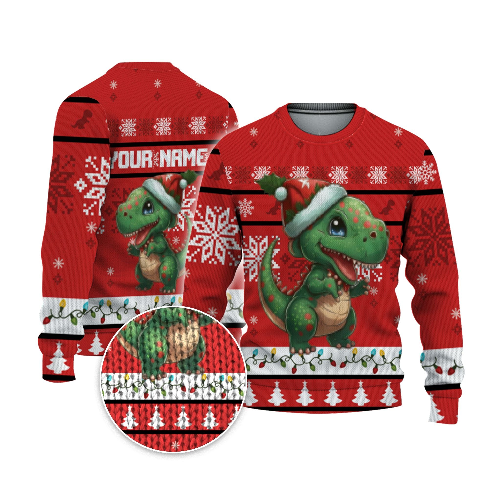 personalize-christmas-ugly-cute-dino-baby-christmas-red-nda49-2978