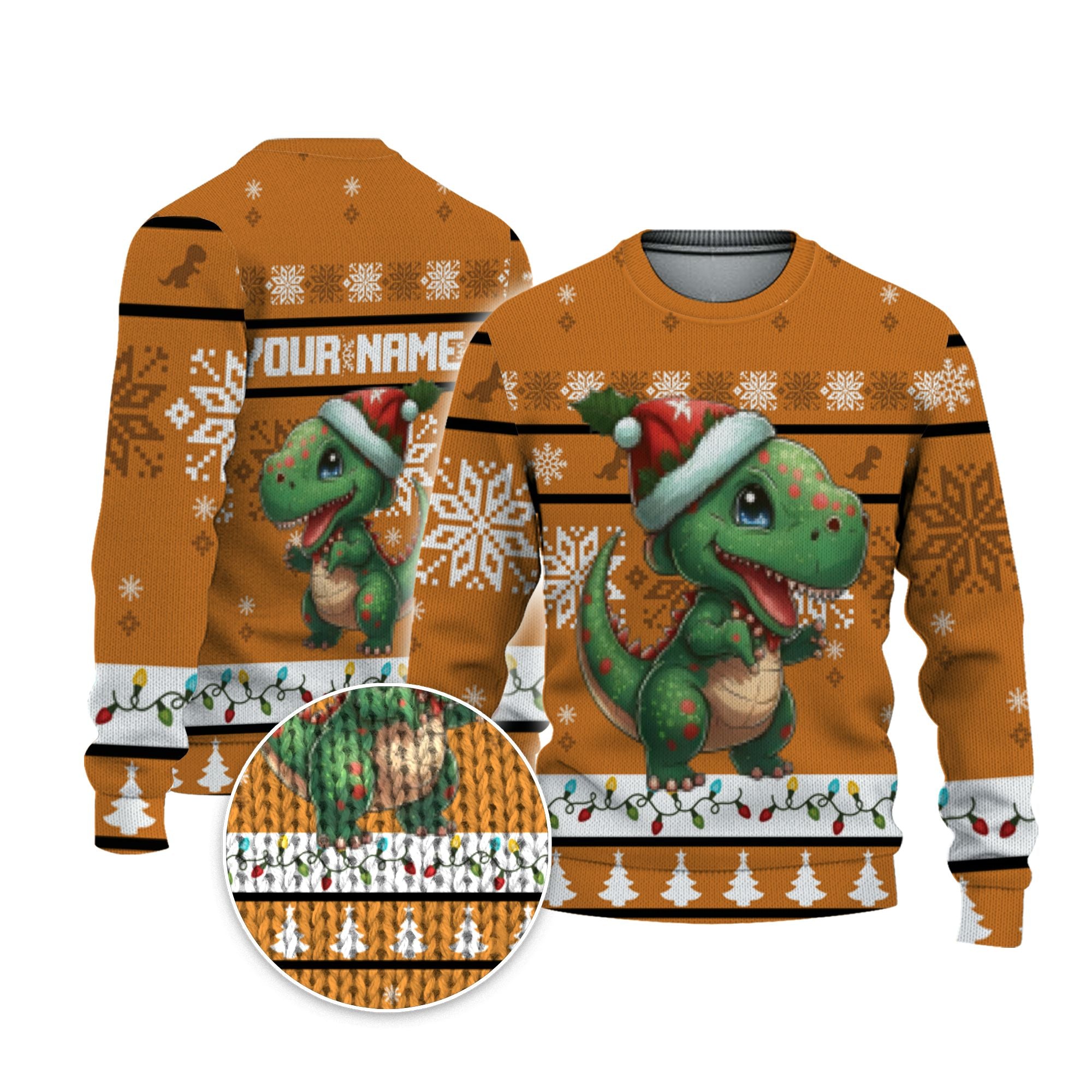 personalize-christmas-ugly-cute-dino-baby-christmas-orange-nda49-1472
