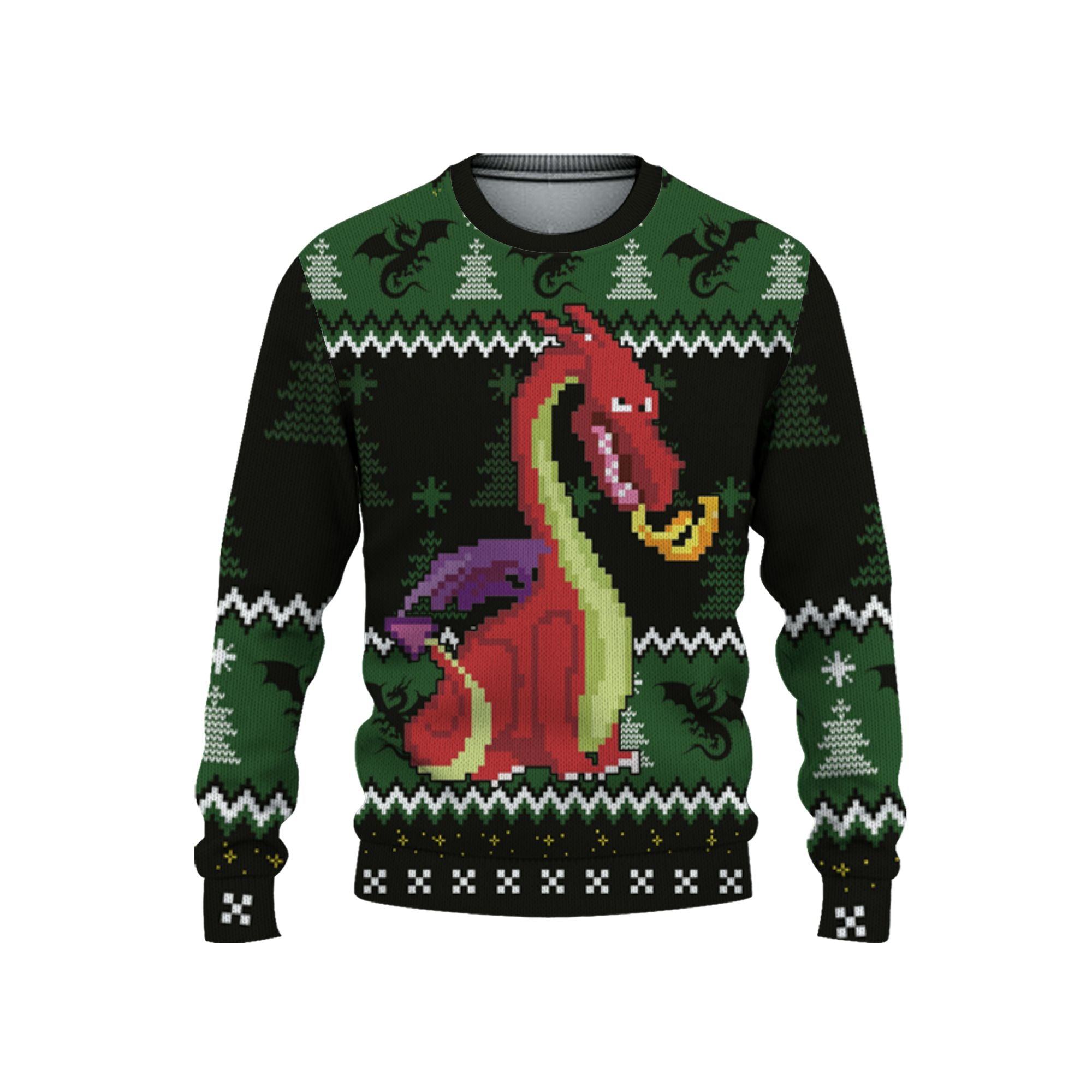 custom-christmas-funny-stupid-face-dragon-ugly-sweater-tka91-2594