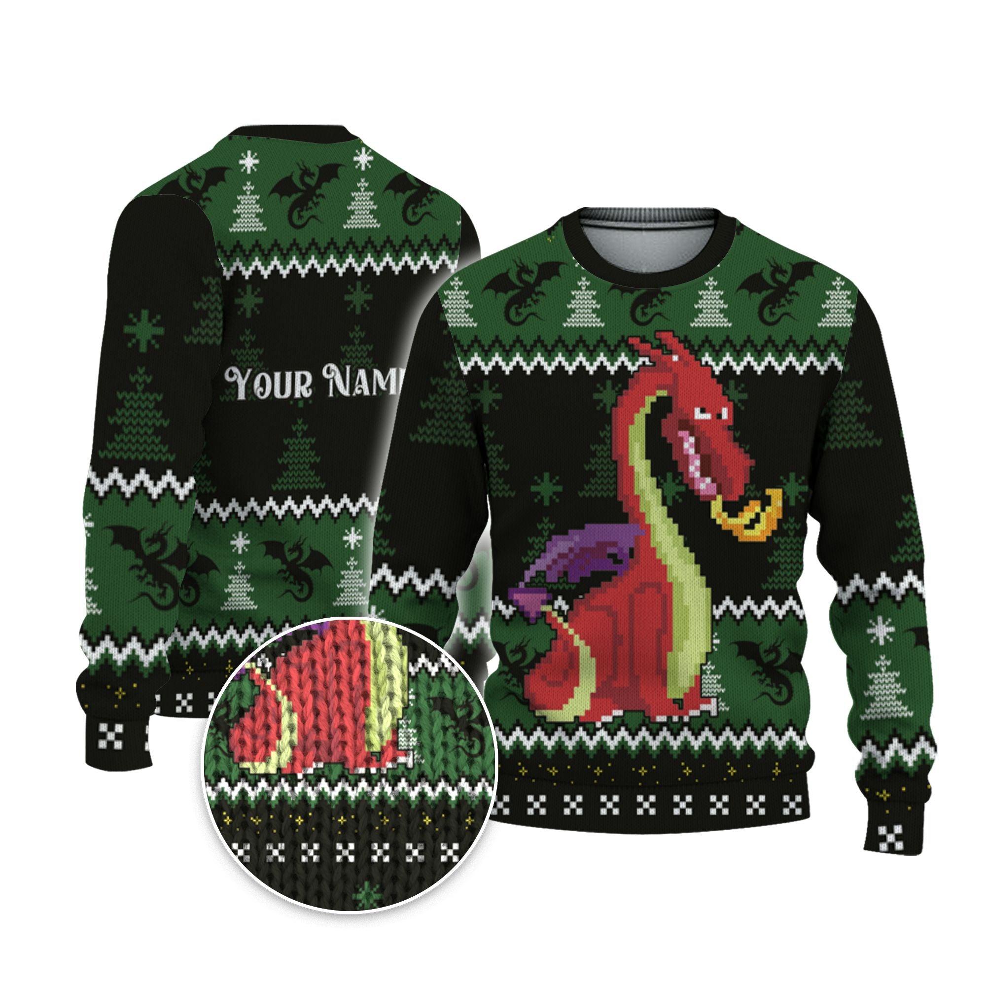 custom-christmas-funny-stupid-face-dragon-ugly-sweater-tka91-2594