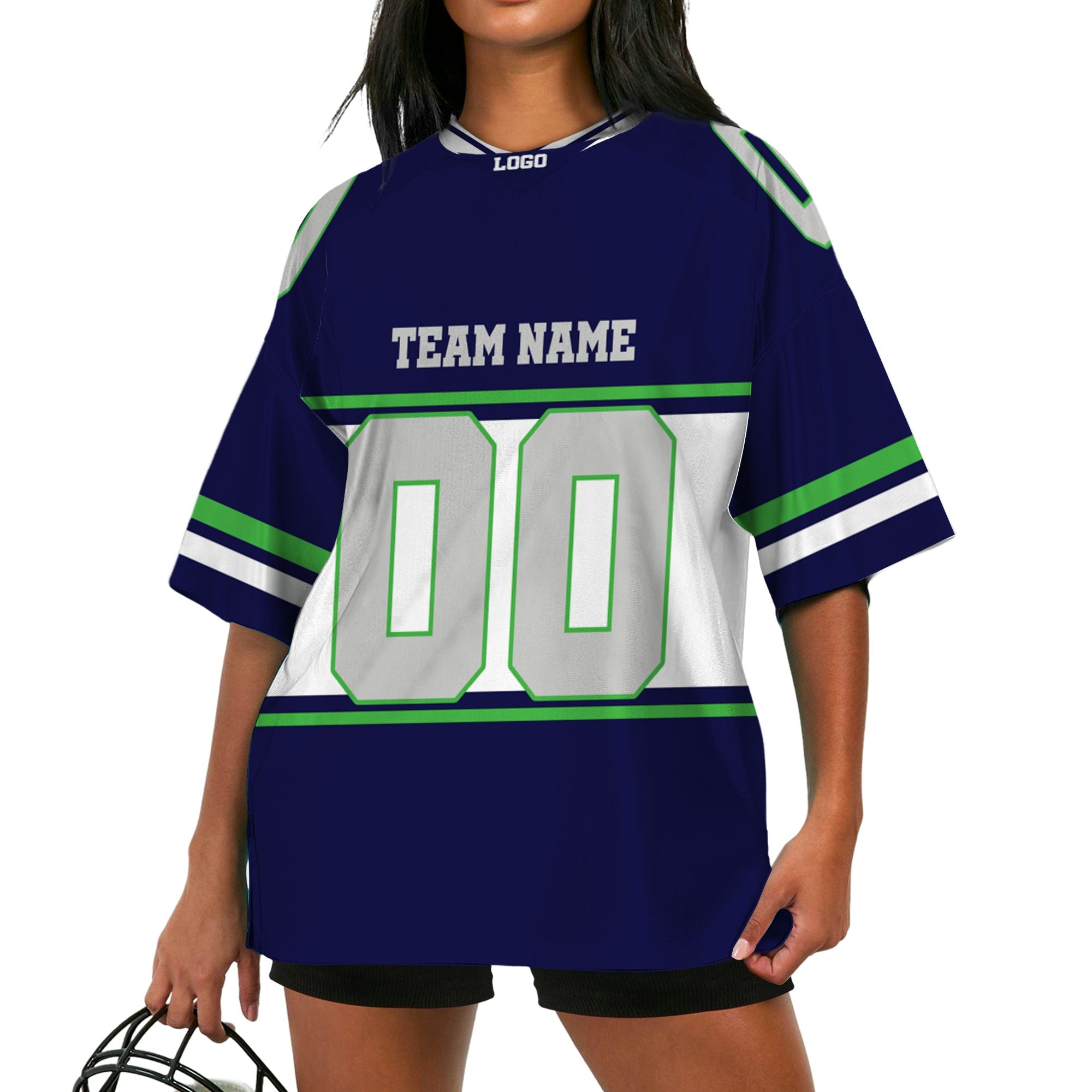 personalized-team-name-nuber-football-jersey-horizontal-line-navy-green-and-grey-ss-vdd50-5905