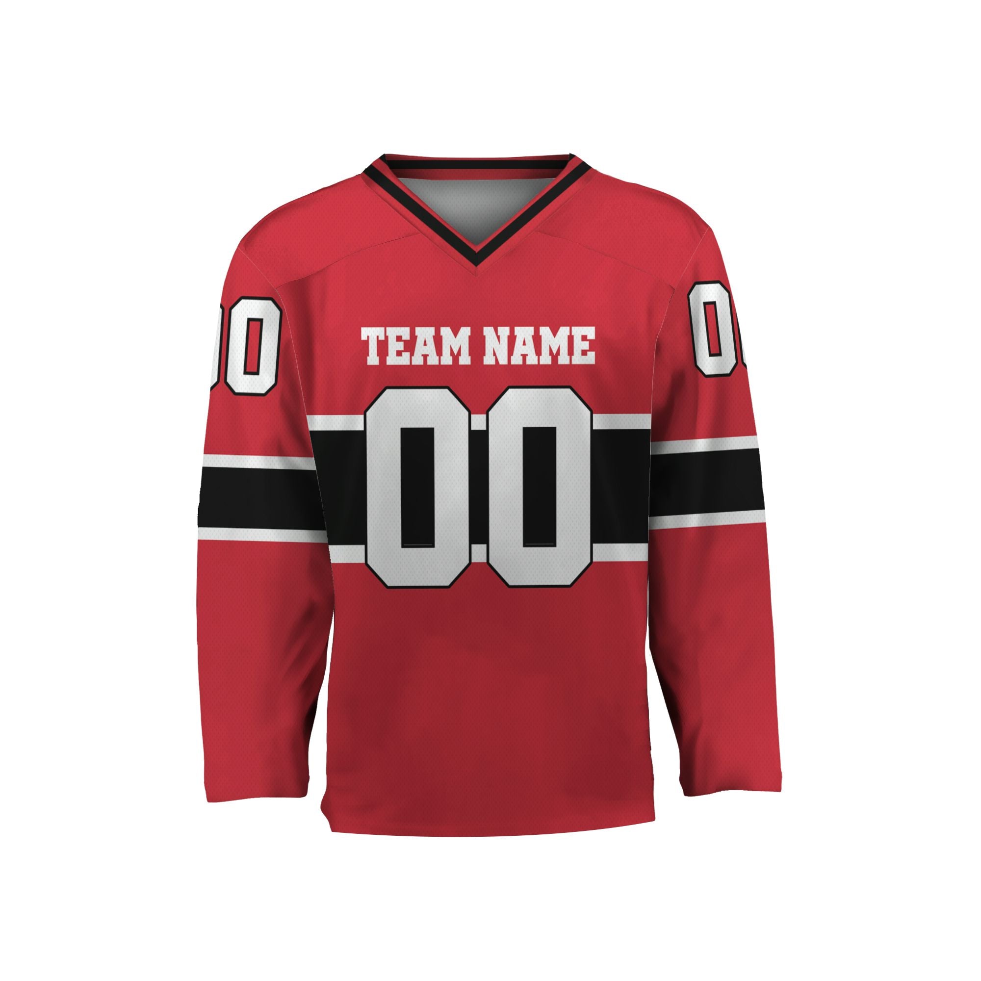 personalized-team-name-number-hockey-jersey-horizontal-lines-red-black-and-white-vdd53-3006