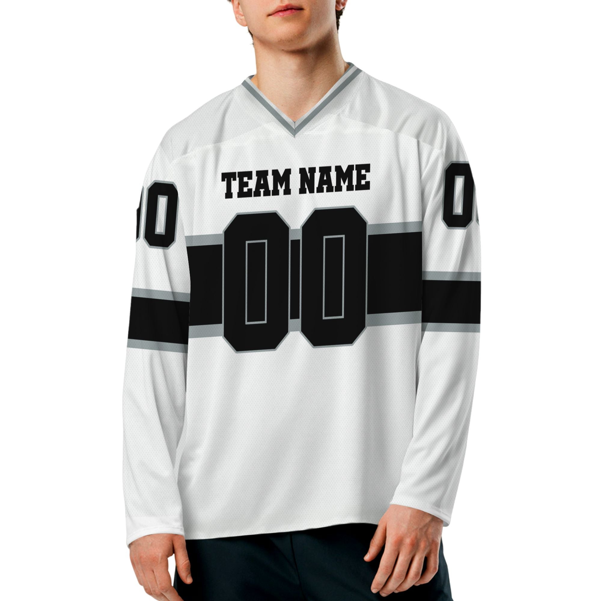 personalized-team-name-number-hockey-jersey-horizontal-lines-white-and-black-vdd54-2305