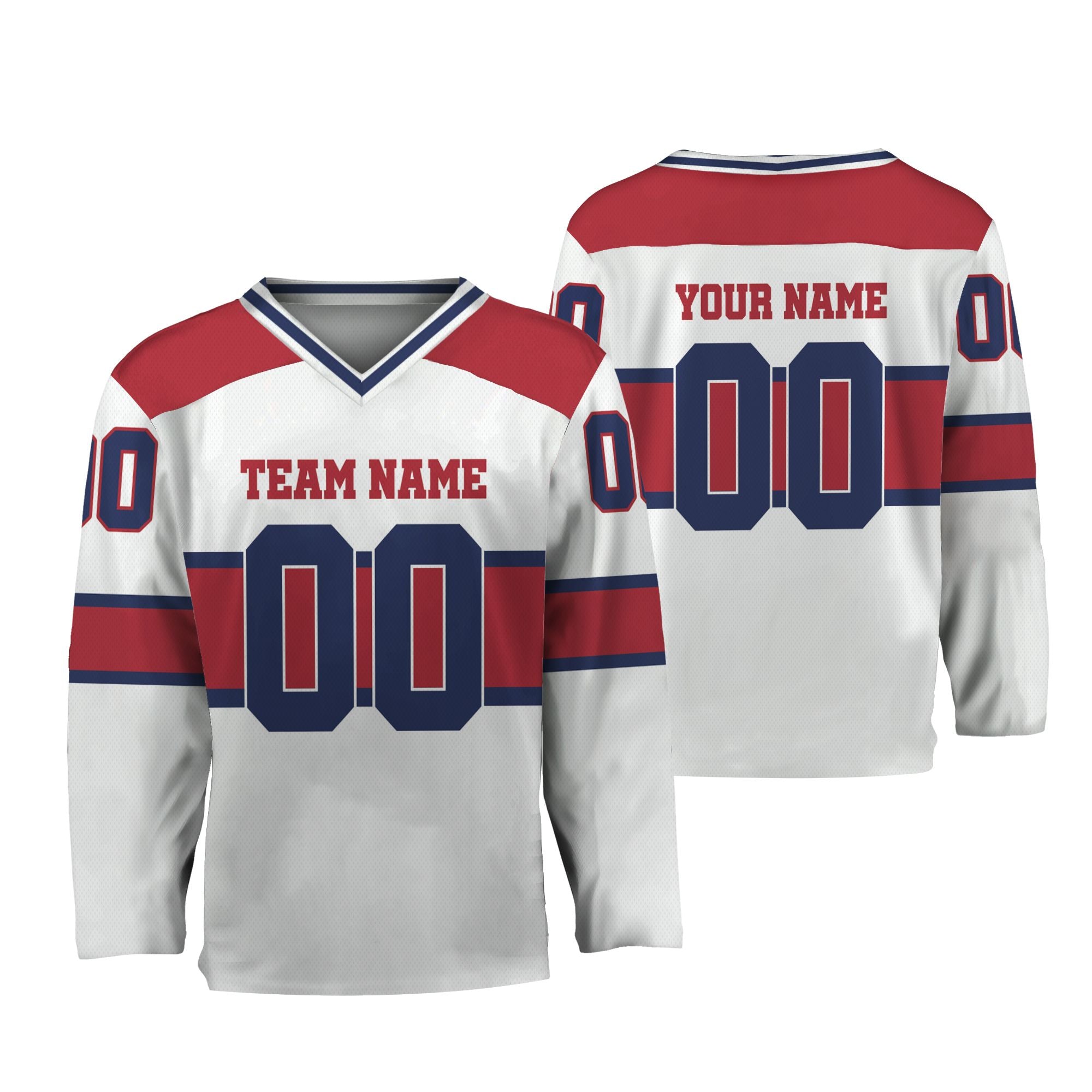 personalized-team-name-number-hockey-jersey-horizontal-lines-white-red-and-blue-vdd54-6918