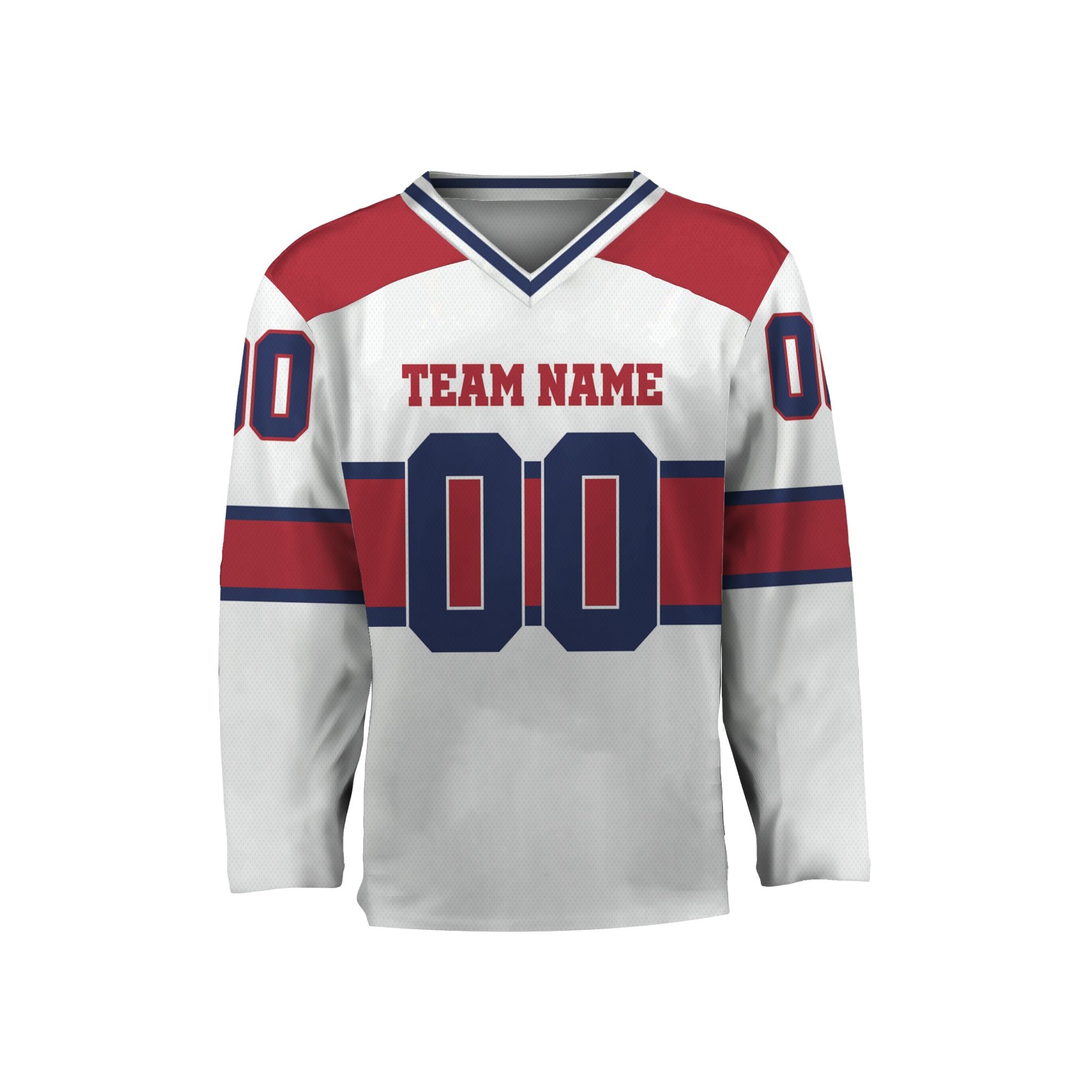 personalized-team-name-number-hockey-jersey-horizontal-lines-white-red-and-blue-vdd54-6918