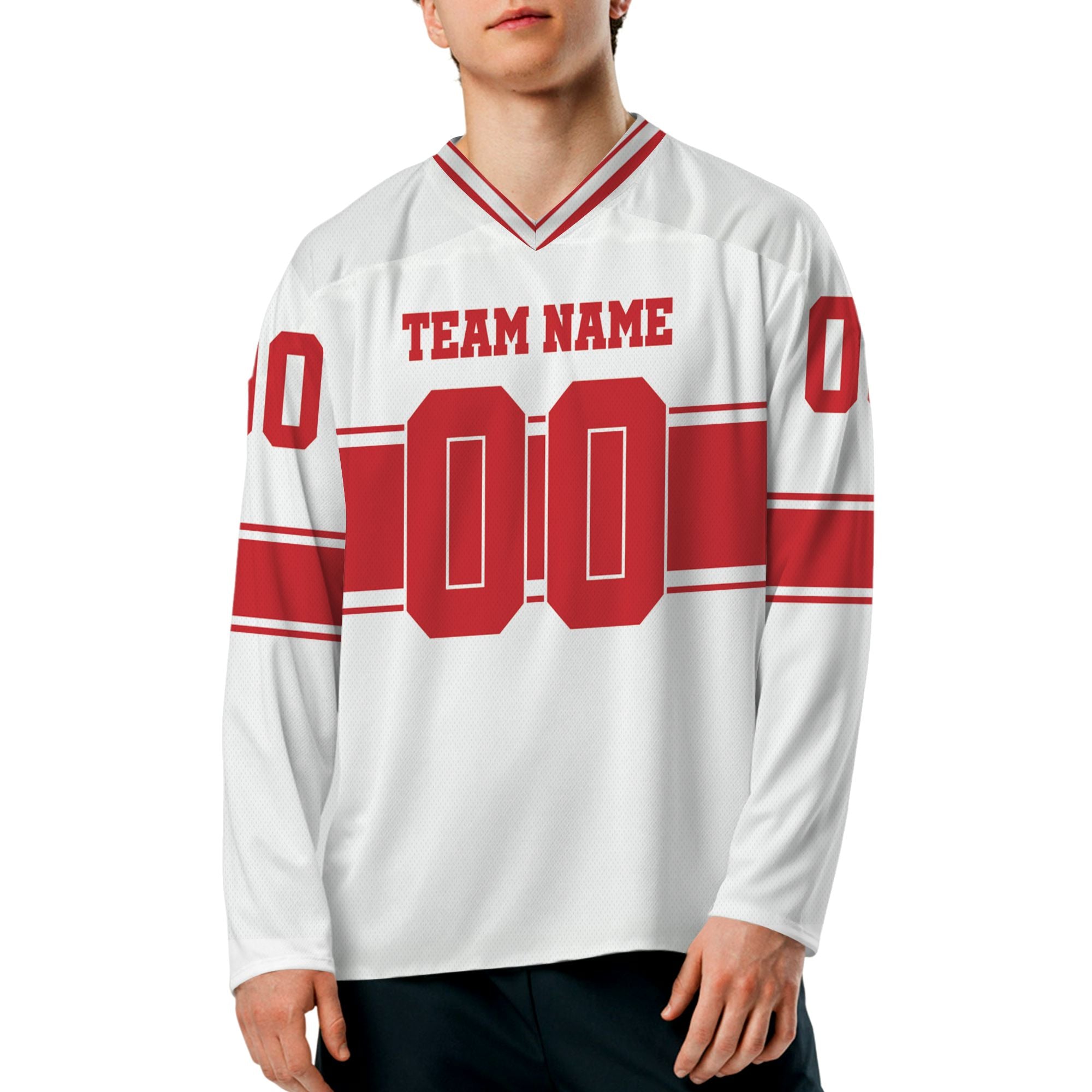 personalized-team-name-number-hockey-jersey-horizontal-lines-white-and-red-vdd54-8546