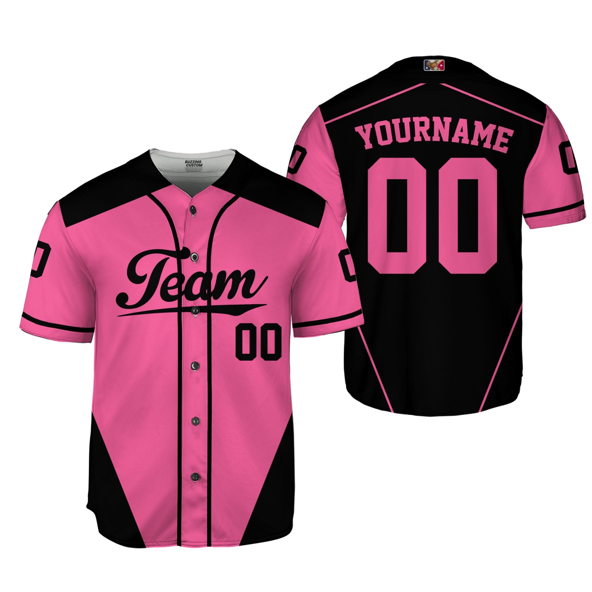 personalized-baseball-jersey-team-name-and-number-stripe-line-pink-and-black-vdd62-8203