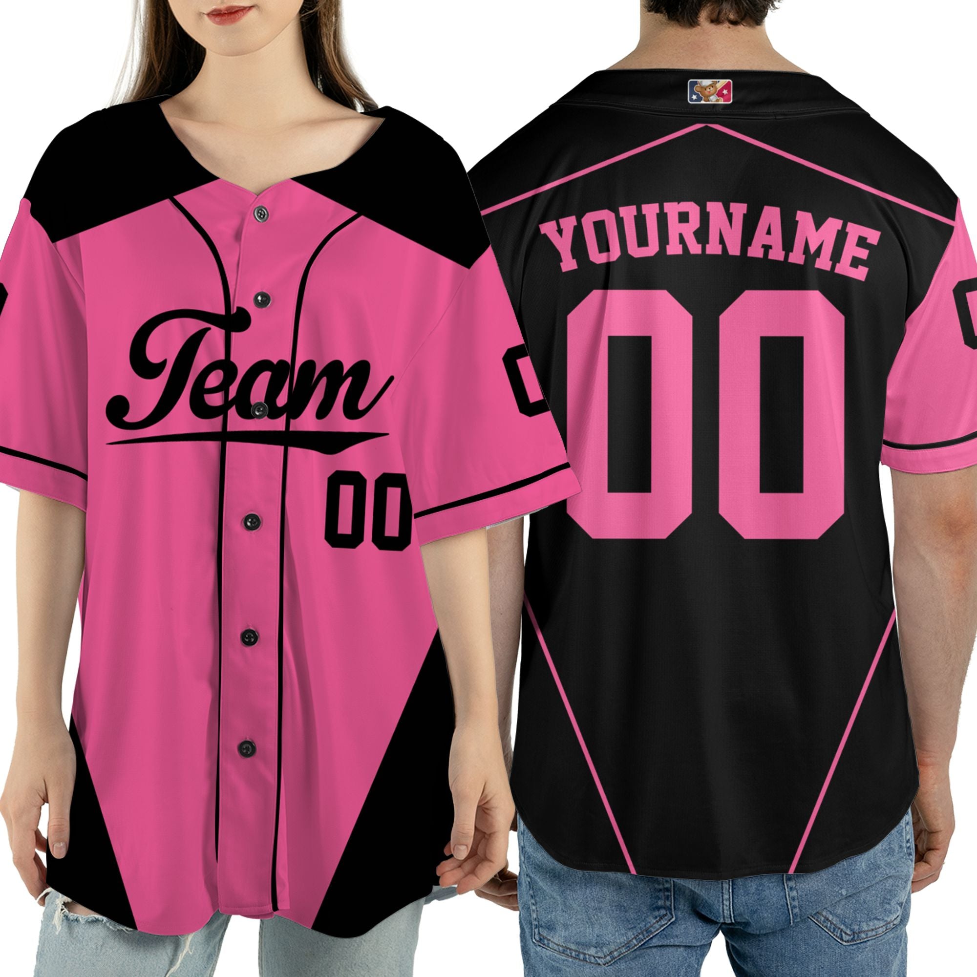 personalized-baseball-jersey-team-name-and-number-stripe-line-pink-and-black-vdd62-8203