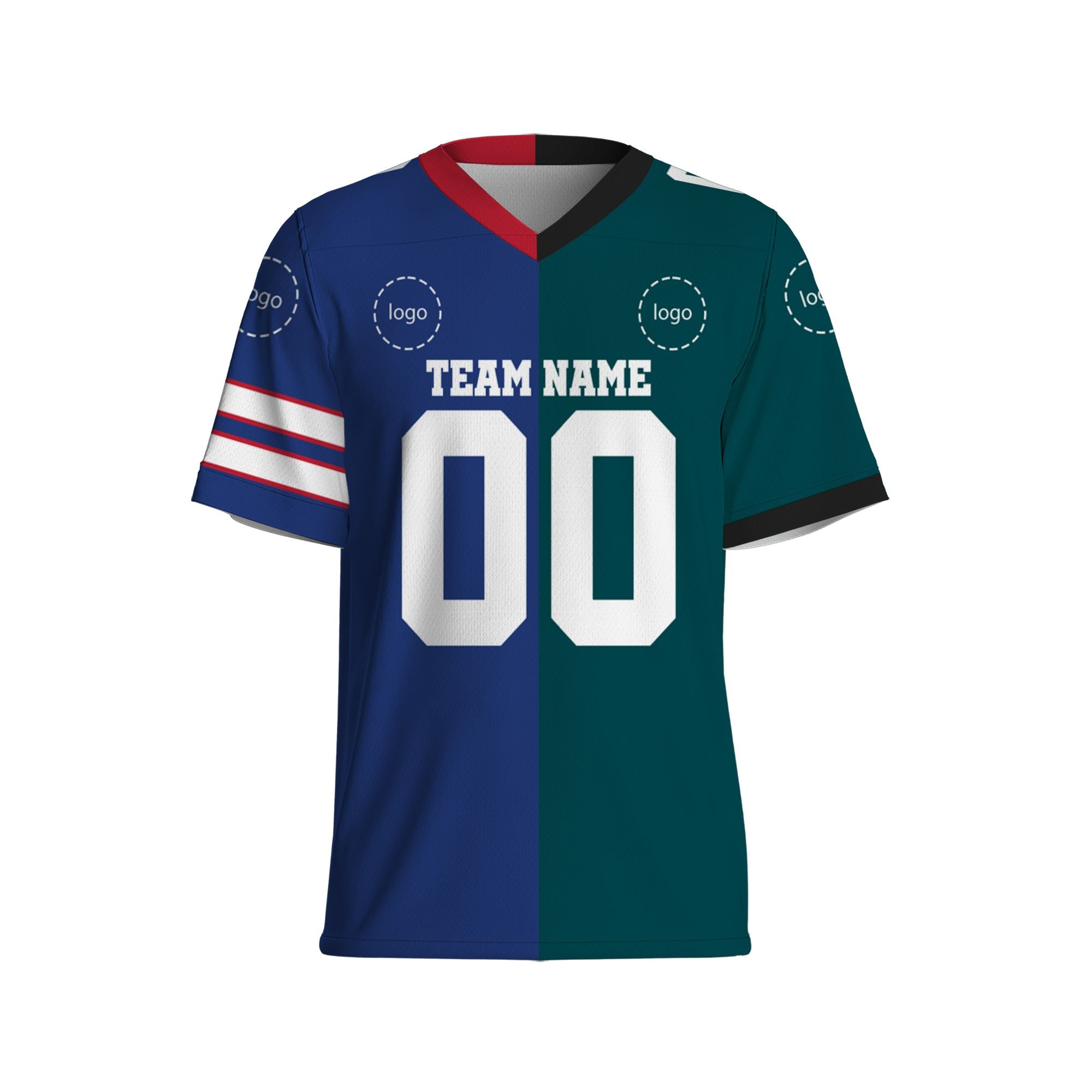 personalized-any-two-team-american-football-jersey-blue-and-green-vdd65-8994