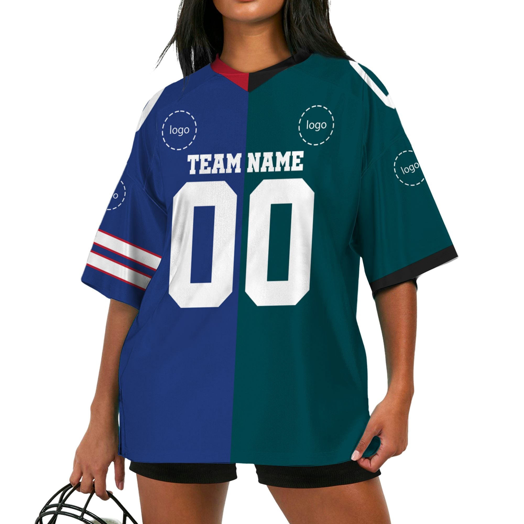 personalized-any-two-team-american-football-jersey-blue-and-green-vdd65-8994