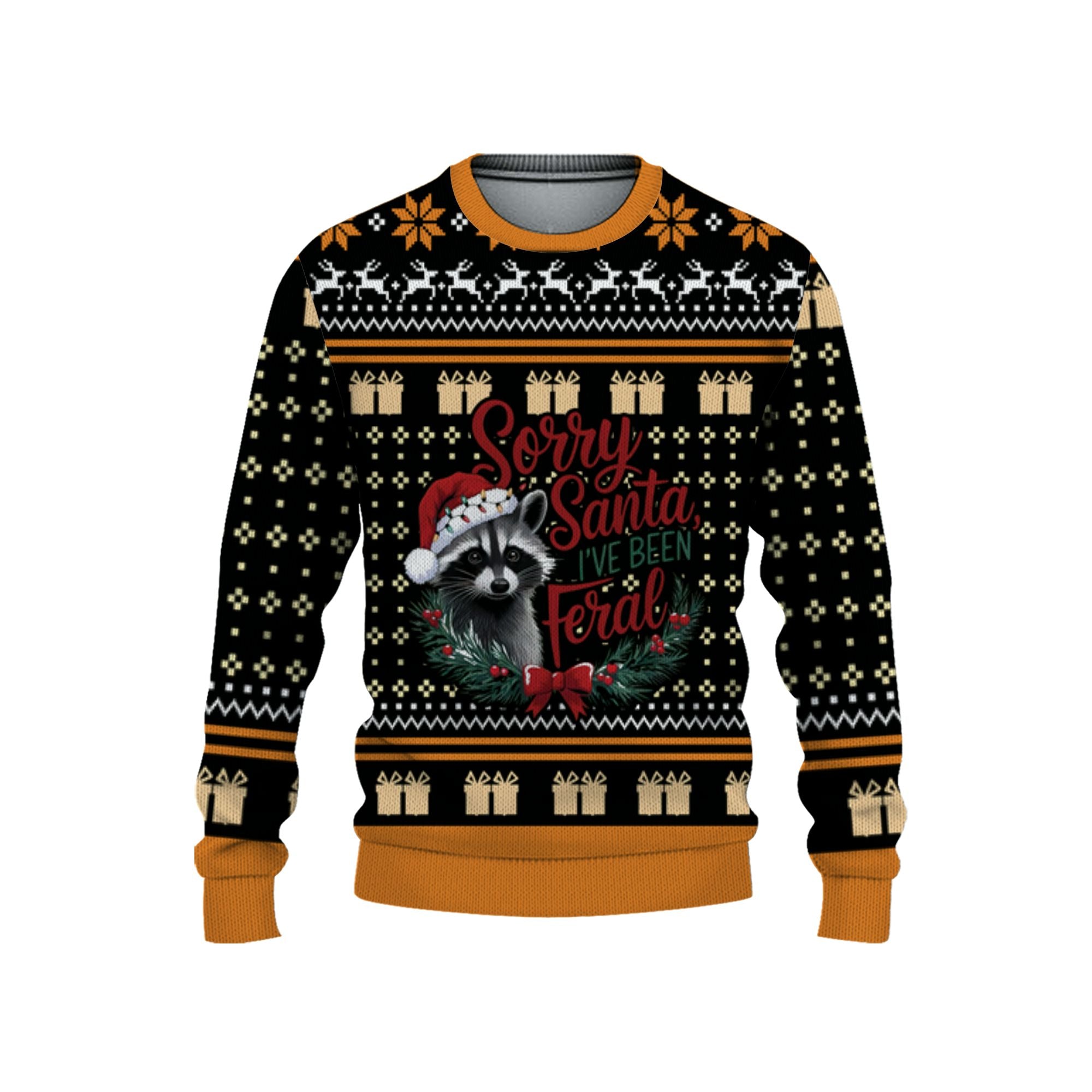 personalize-ugly-sorry-santa-ive-been-feral-orange-nda64-8232