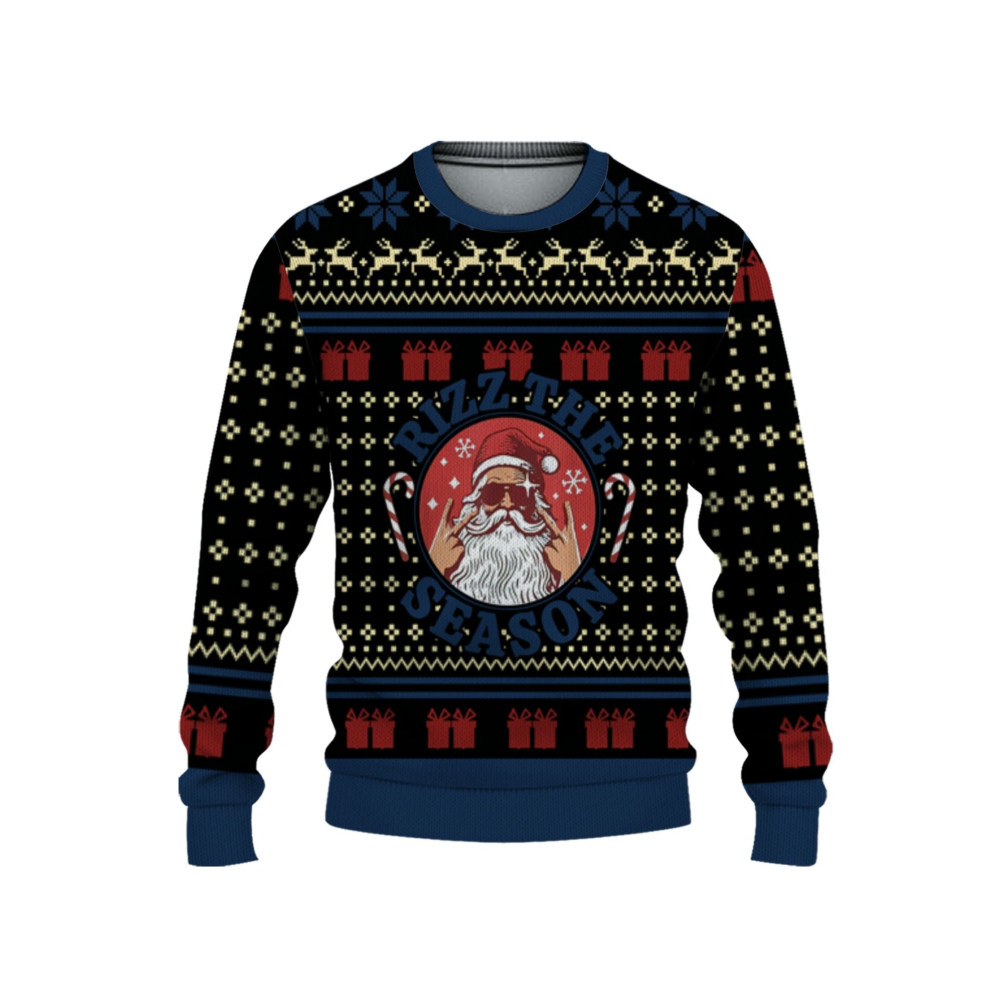 personalize-ugly-rizz-the-season-funny-santa-navy-blue-nda69-5684