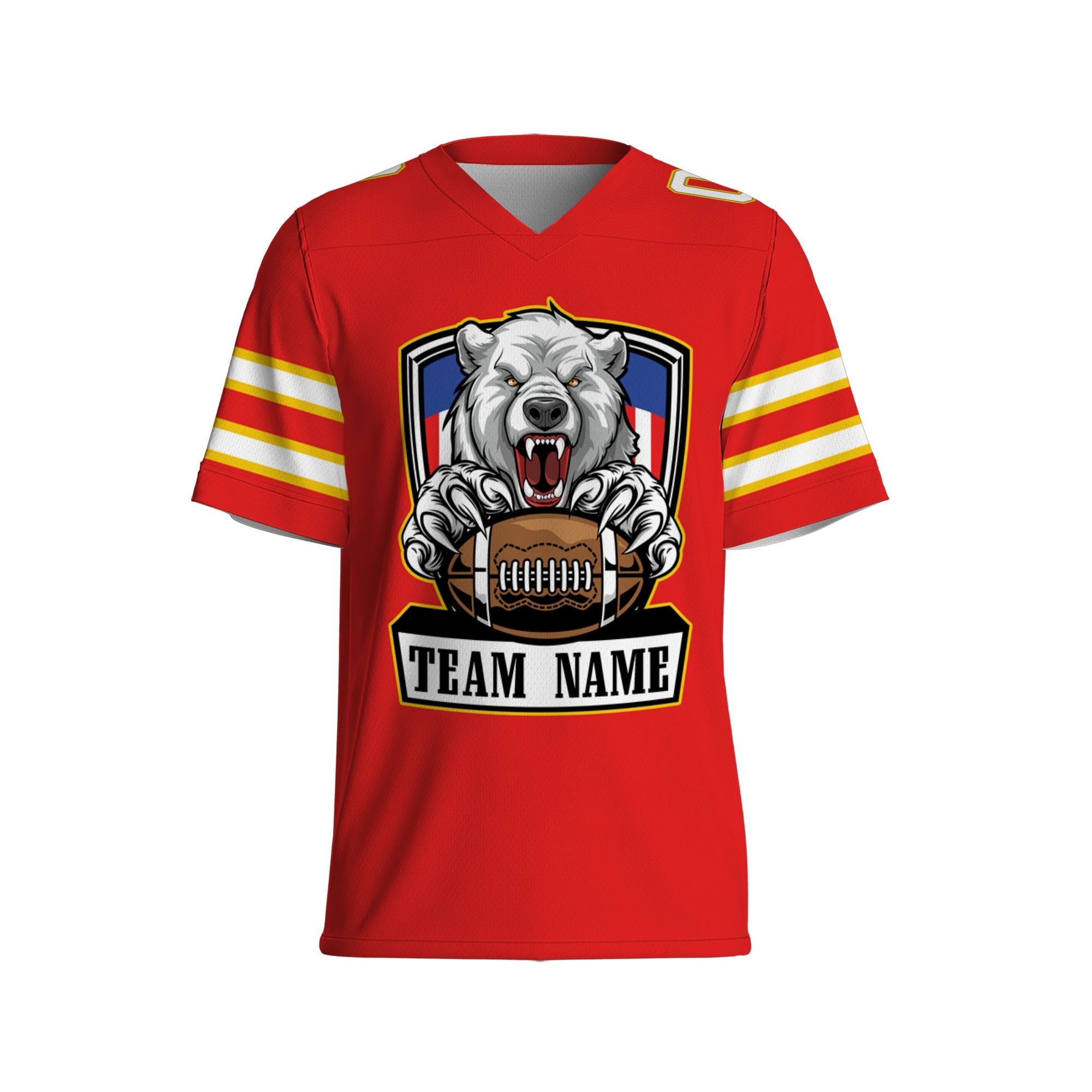 personalize-football-bear-team-red-nda89-4896