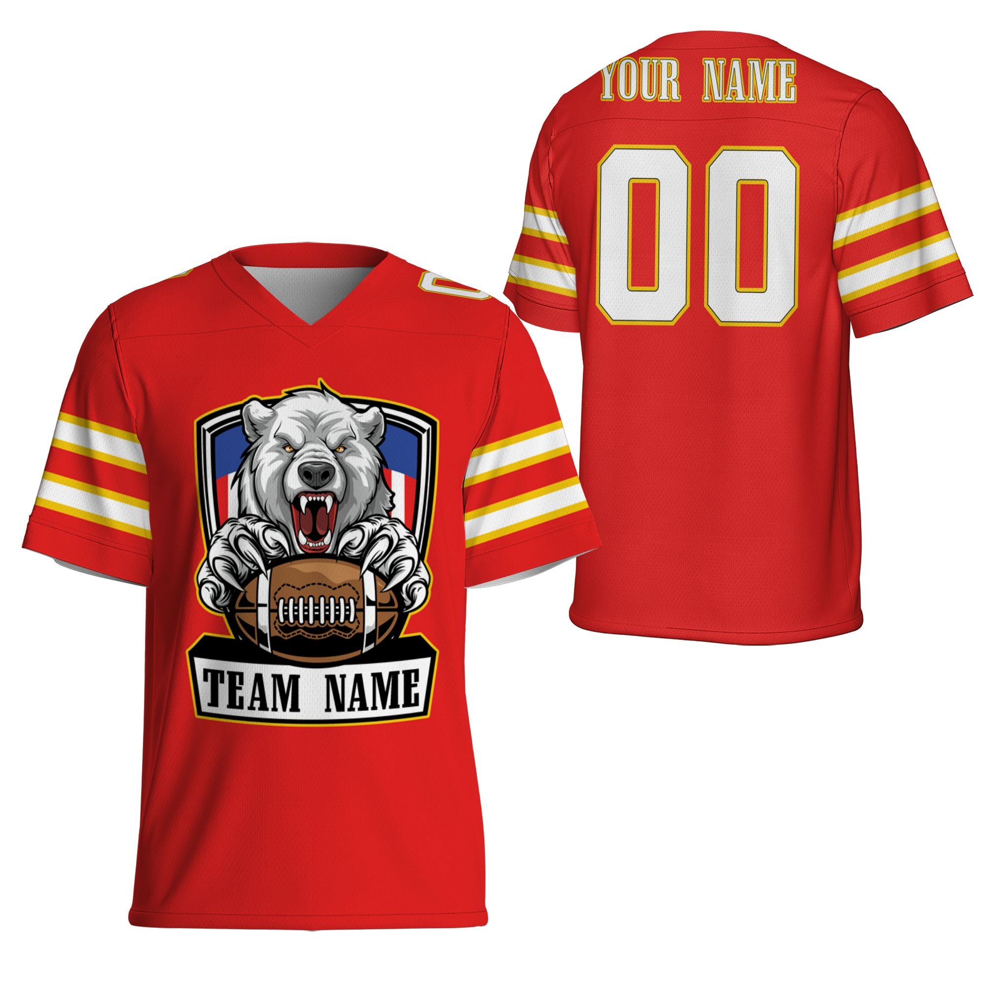 personalize-football-bear-team-red-nda89-4896