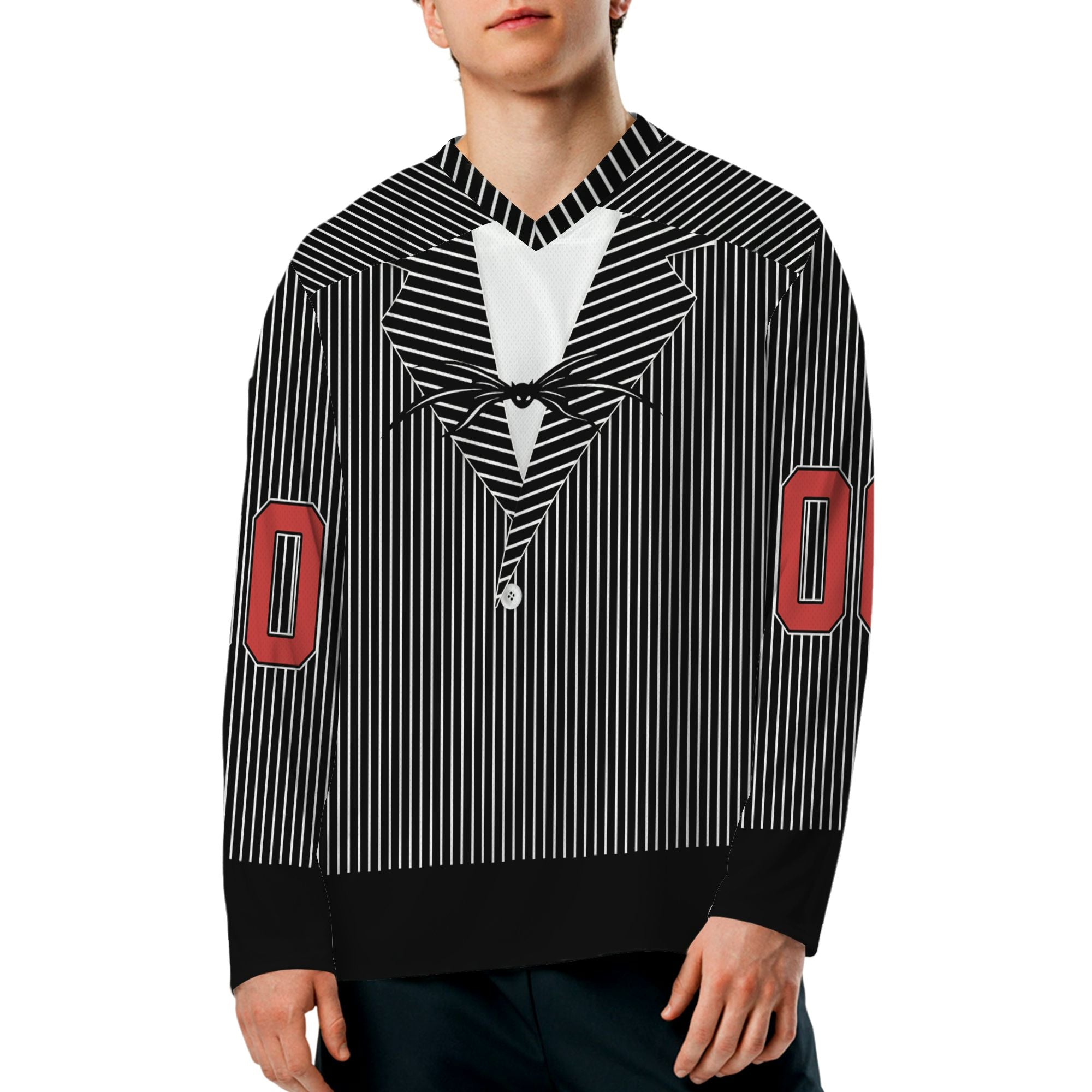 personalize-hockey-costume-suit-striped-black-nda97-3989