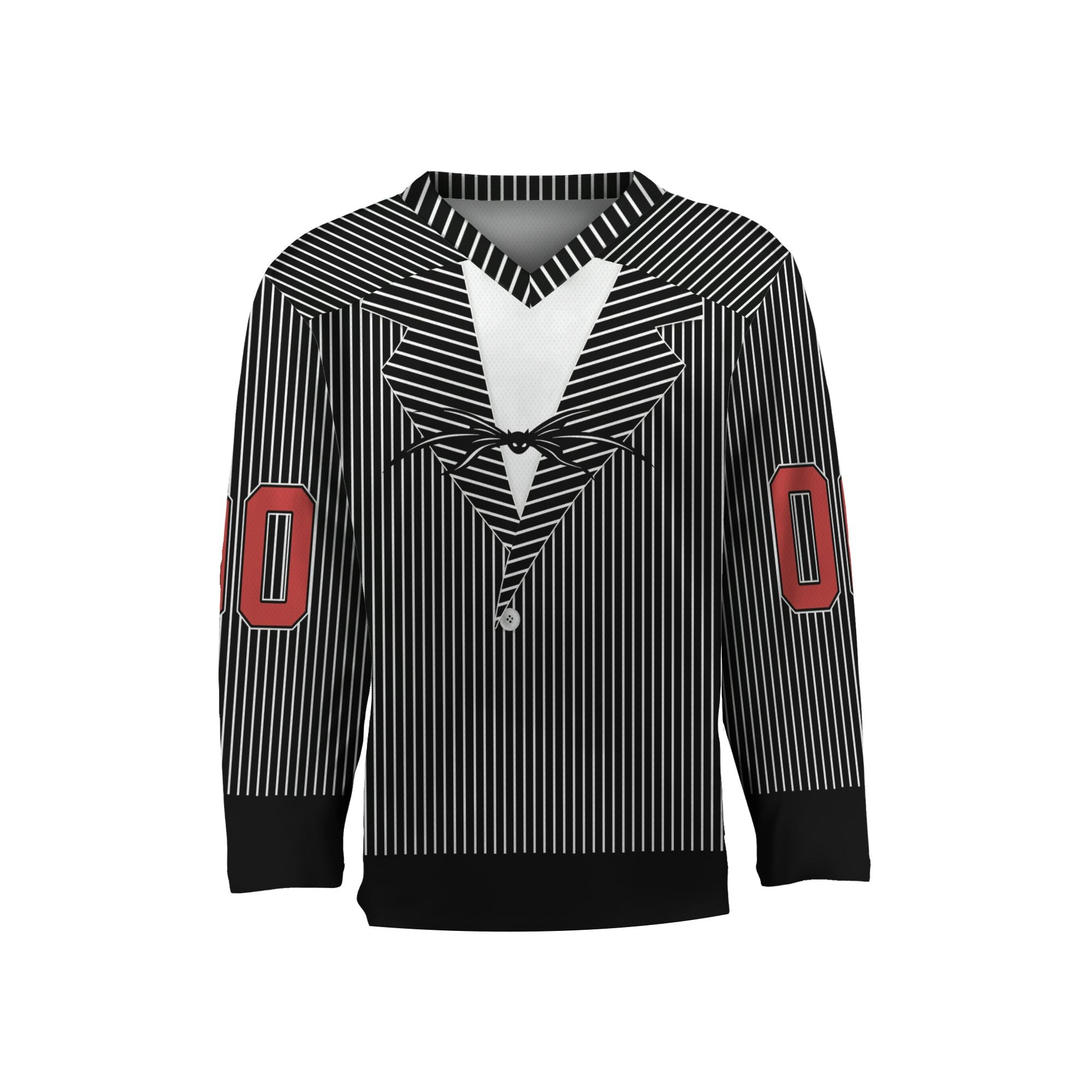 personalize-hockey-costume-suit-striped-black-nda97-3989