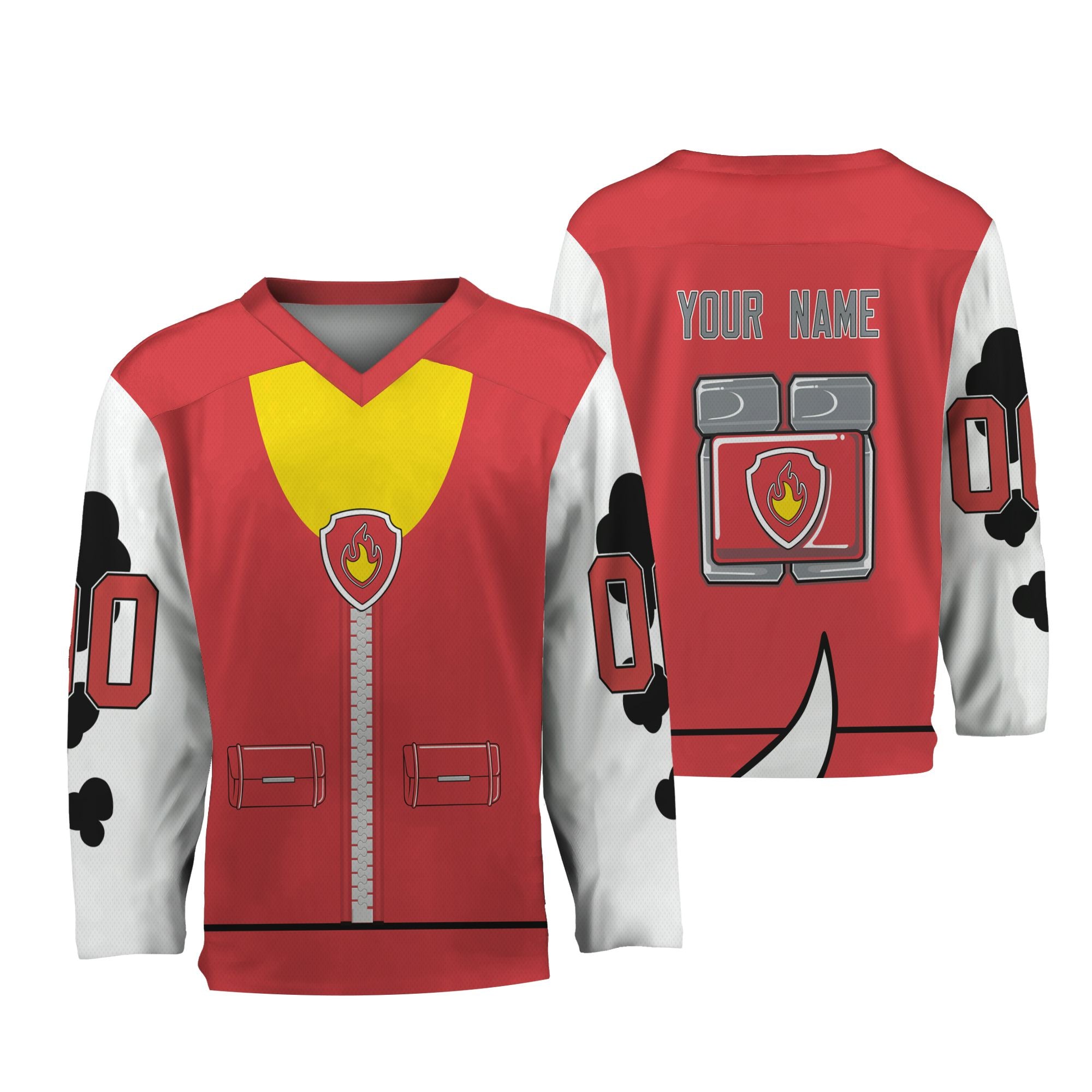 personalize-hockey-costume-suit-dog-paw-red-nda98-5155
