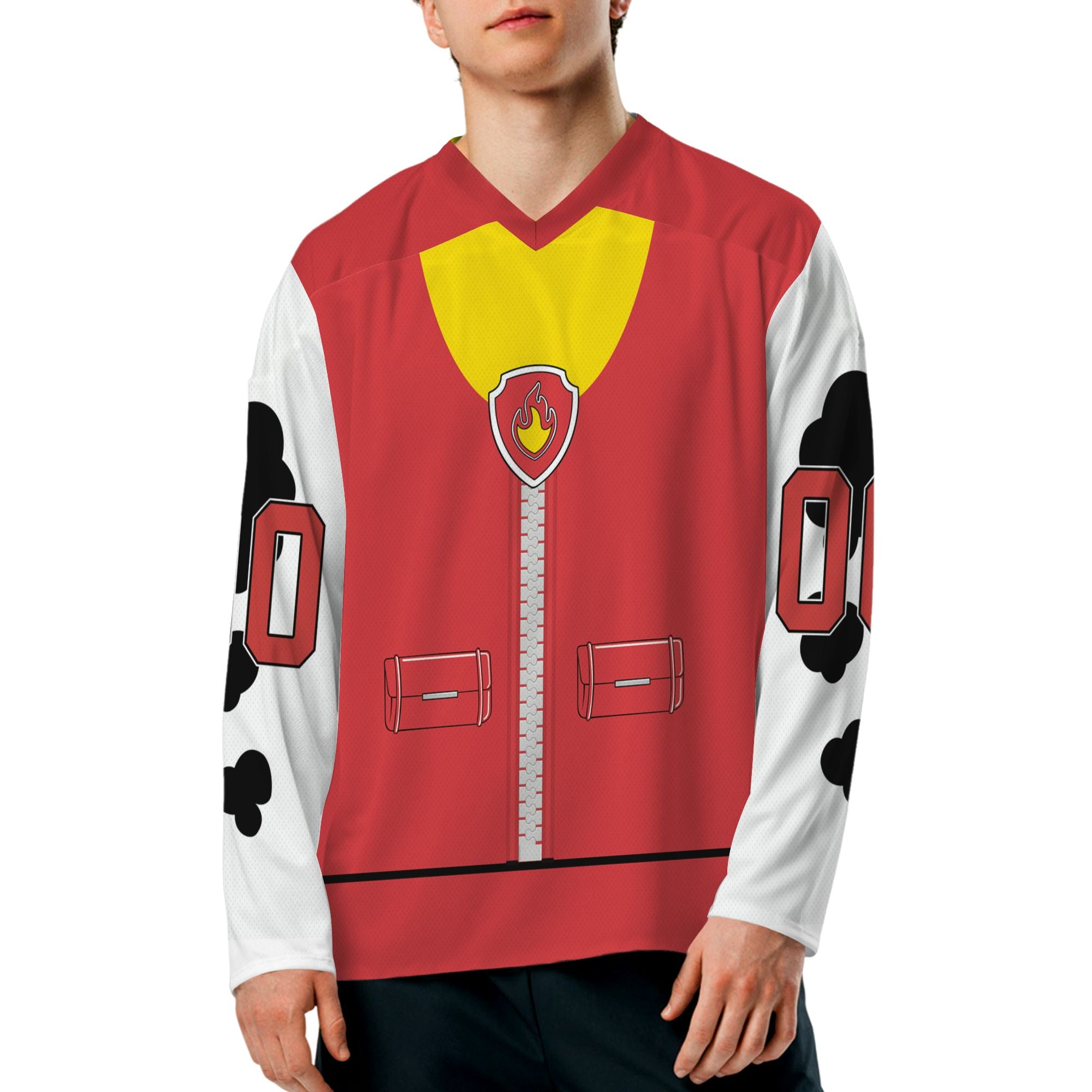 personalize-hockey-costume-suit-dog-paw-red-nda98-5155