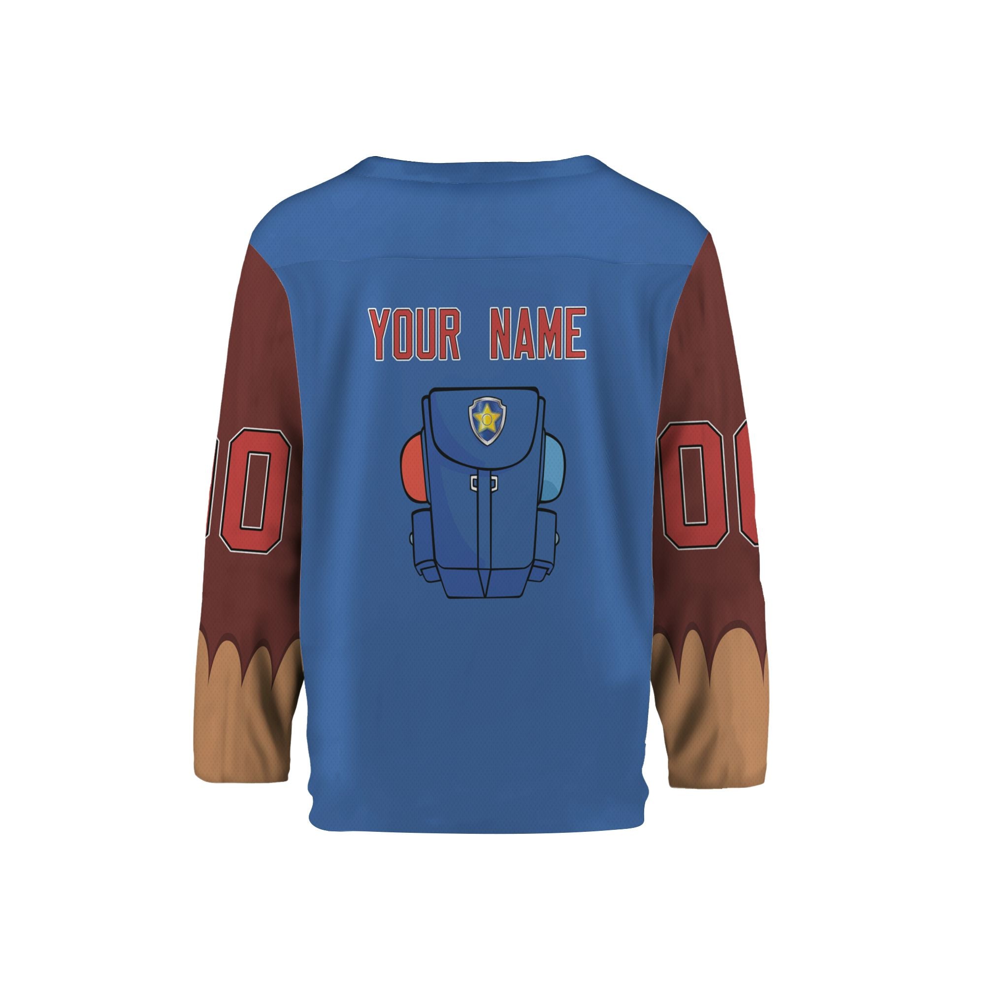 personalize-hockey-costume-suit-dog-paw-blue-nda99-9907