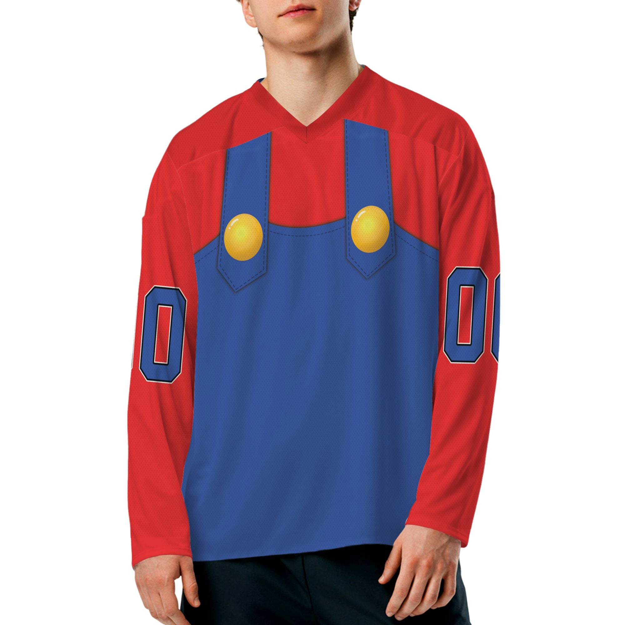 personalize-hockey-costume-plumber-red-nda100-7231