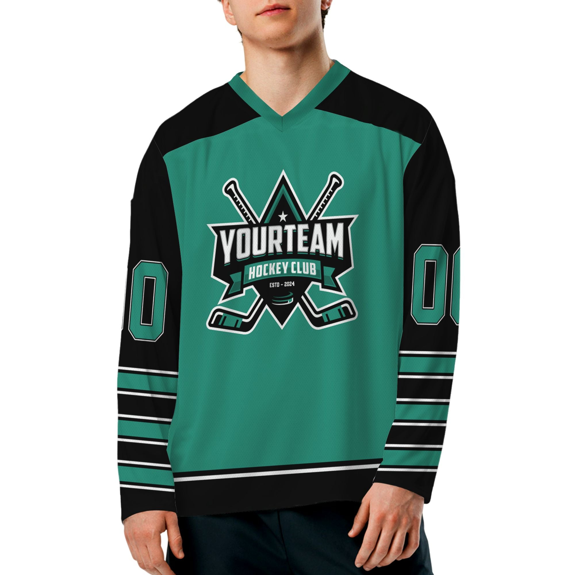 personalize-hockey-team-name-and-number-custom-green-ndb12-4887