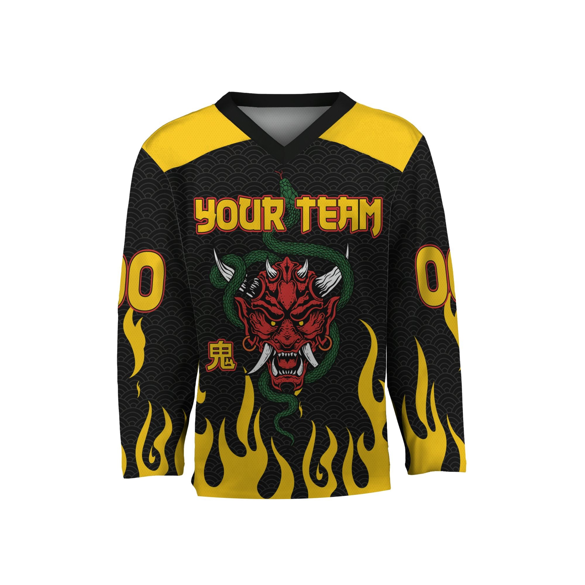 personalize-hockey-flame-yellow-ndb14-4473