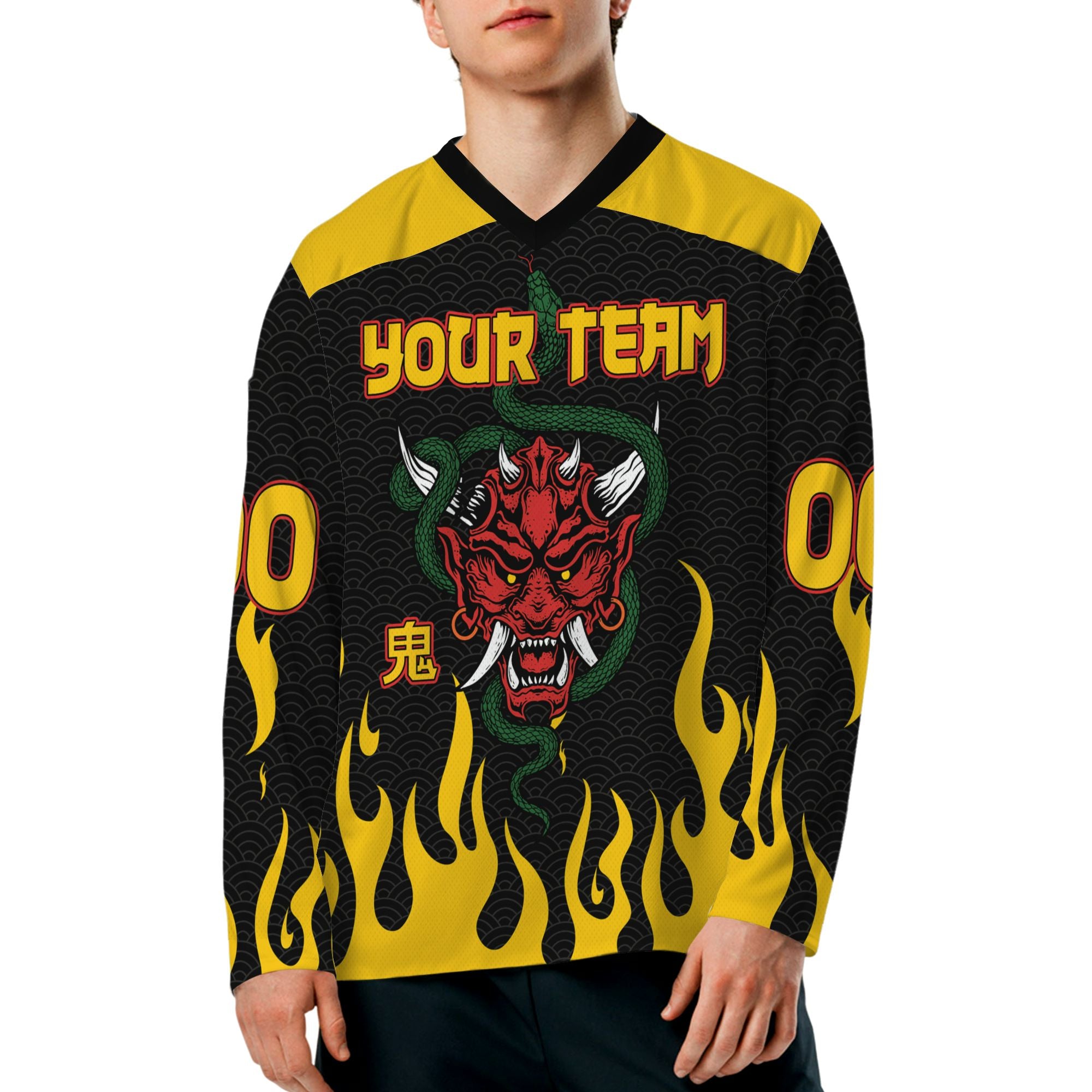 personalize-hockey-flame-yellow-ndb14-4473