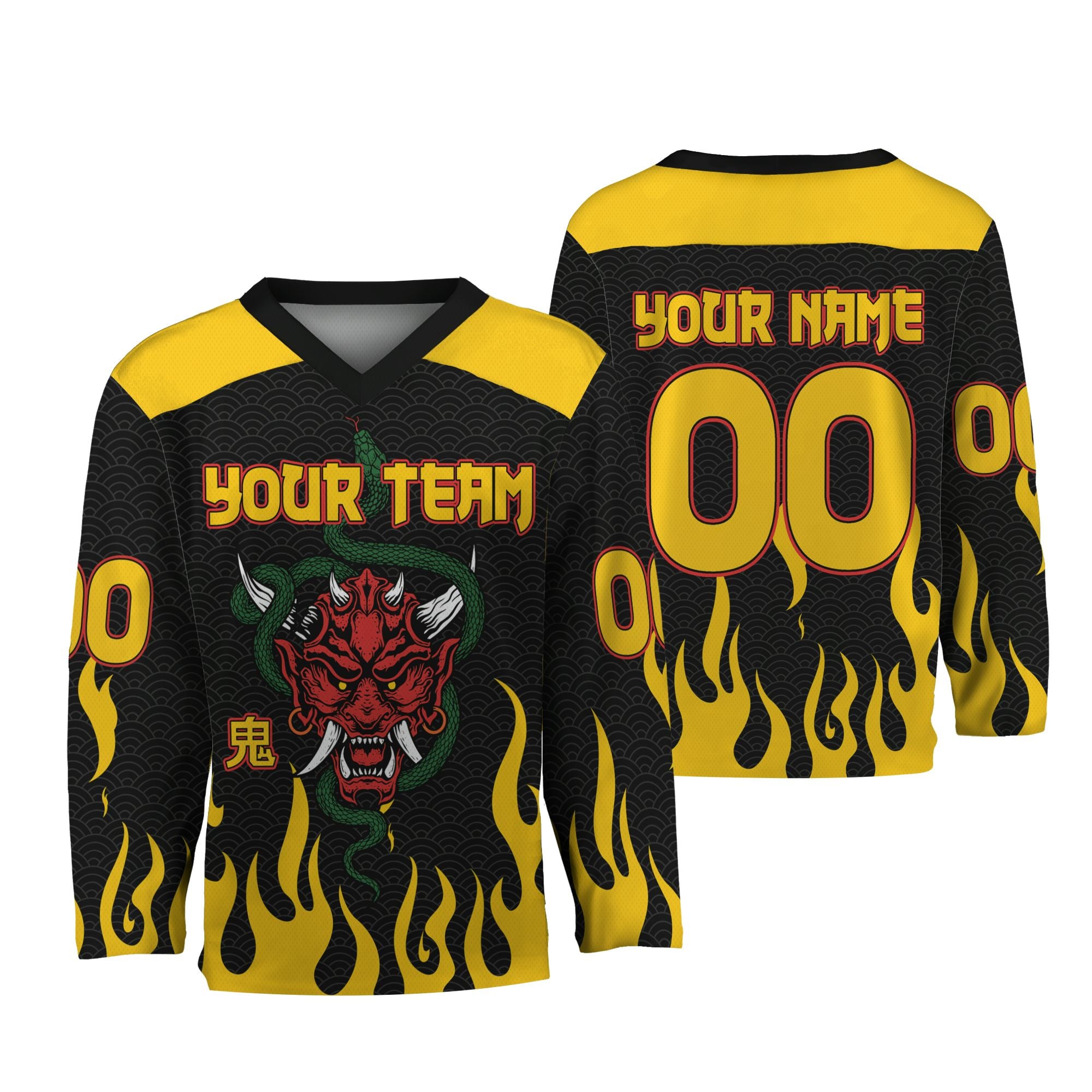 personalize-hockey-flame-yellow-ndb14-4473