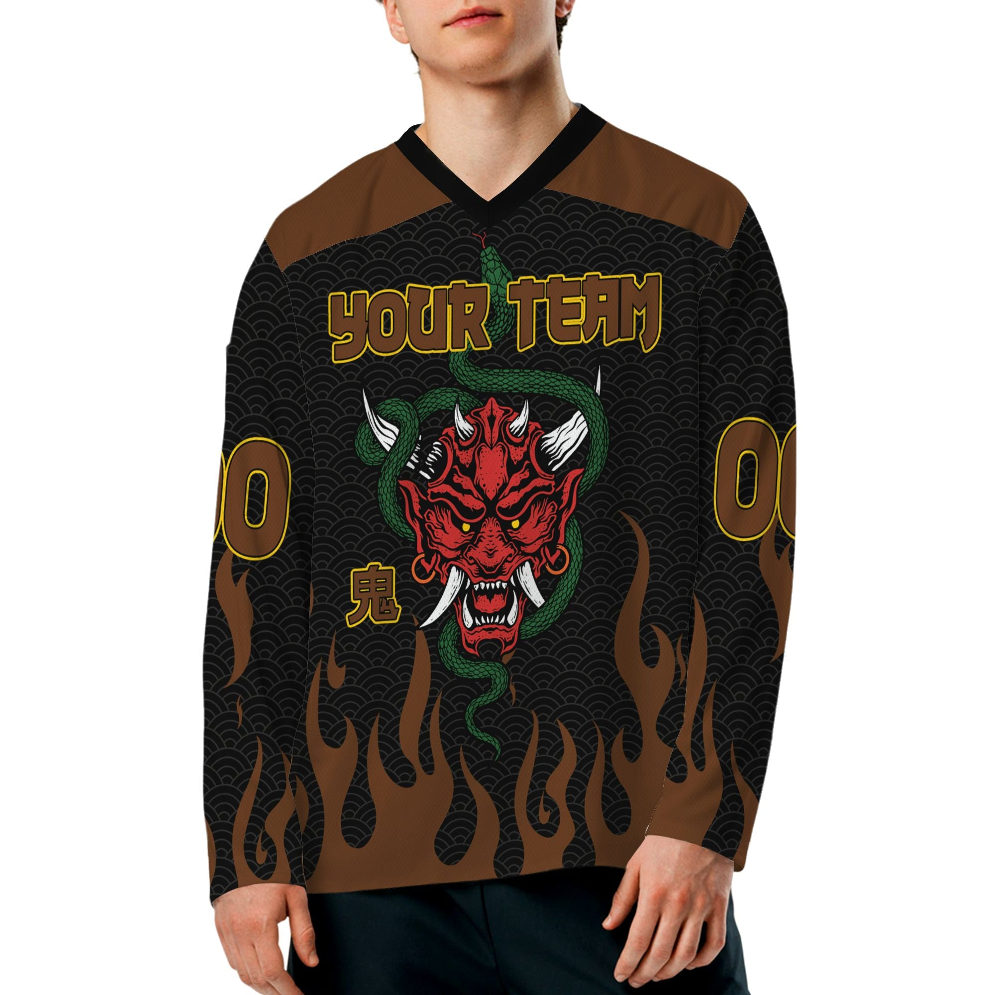 personalize-hockey-flame-brown-ndb14-1167