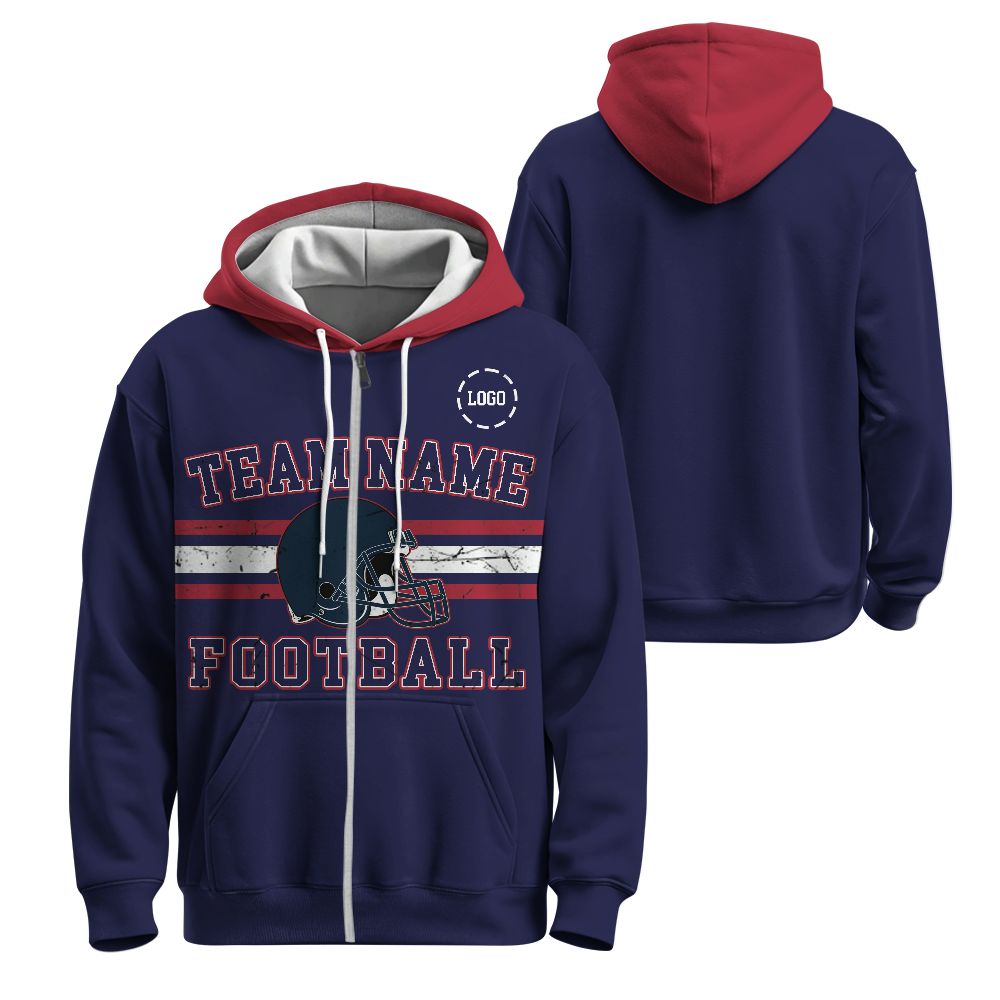 personalized-hoodie-sweater-vintage-80s-retro-style-football-fan-navy-and-red-hood-ht-vdd90-6607