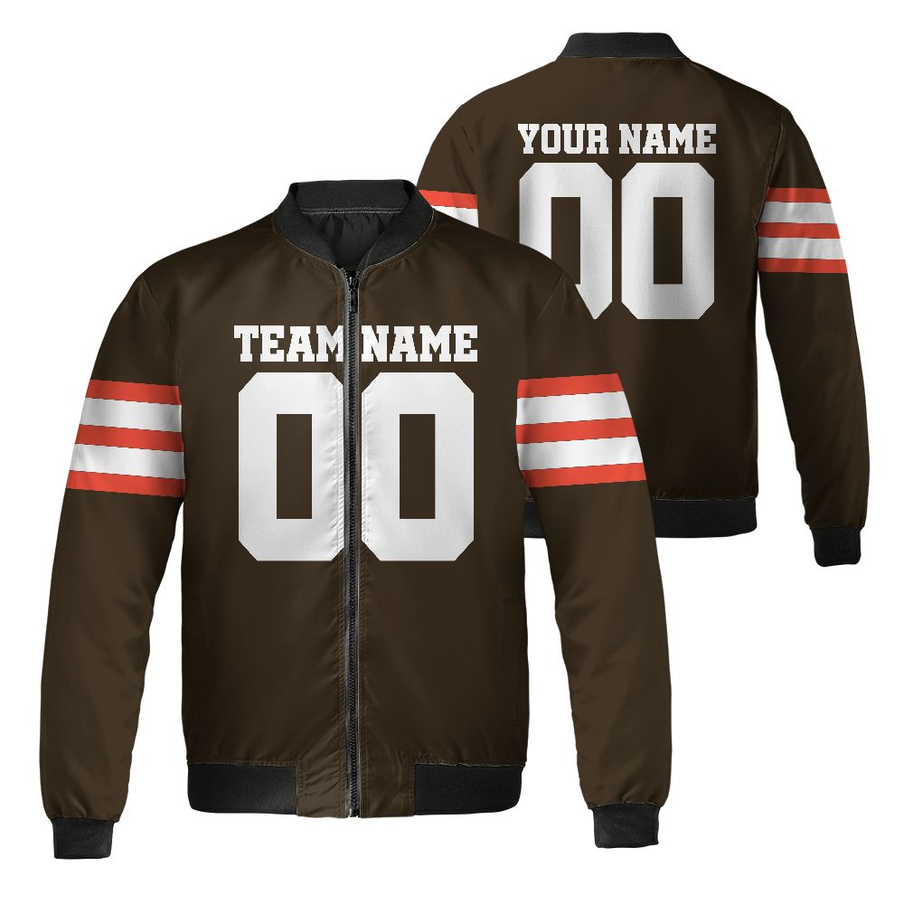 personalized-name-and-number-brown-football-hoddie-sweater-trendy-fan-gift-brown-and-orange-clb-vdd92-8995