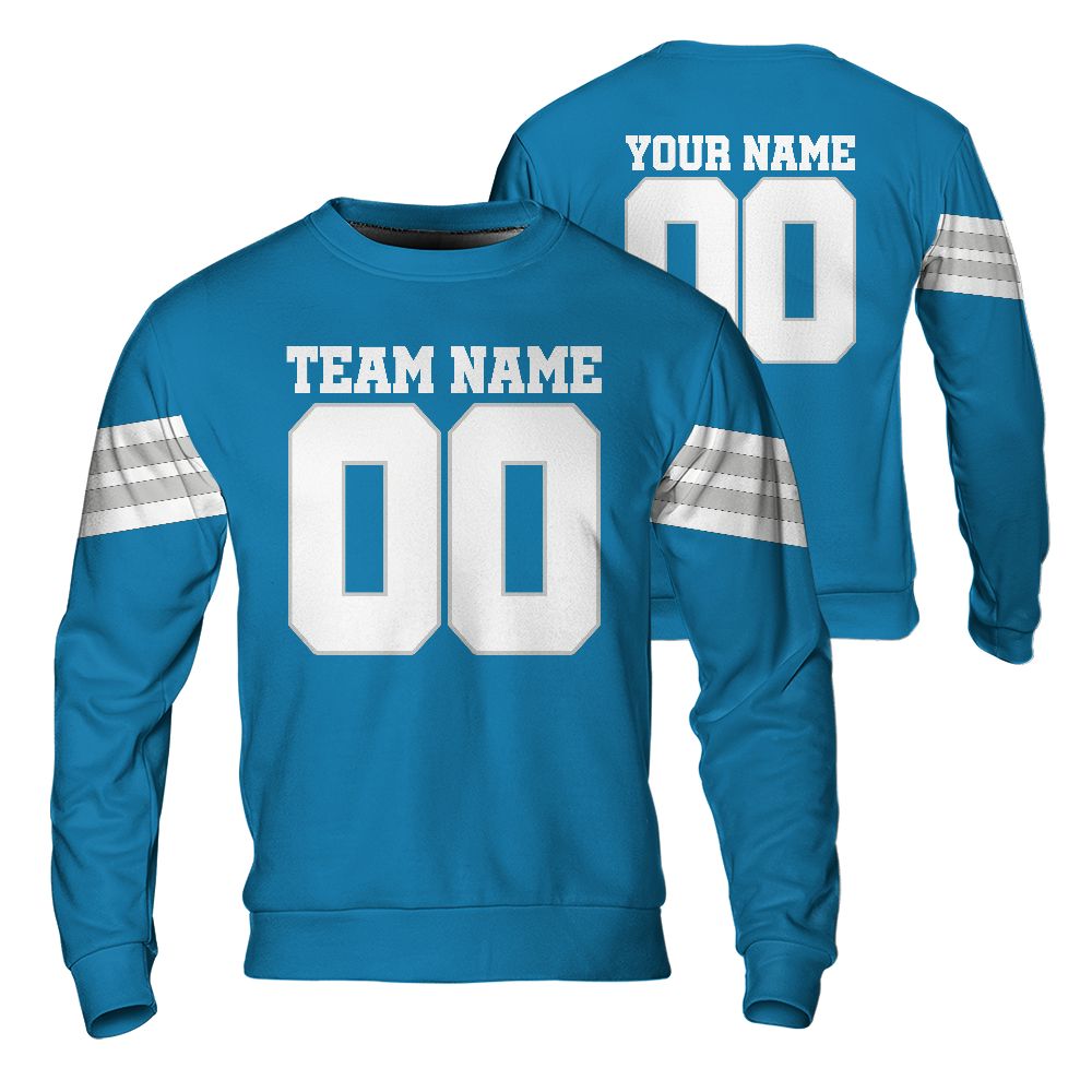 personalized-name-and-number-lion-football-hoddie-sweater-trendy-fan-gift-blue-and-gray-dl-vdd93-6348