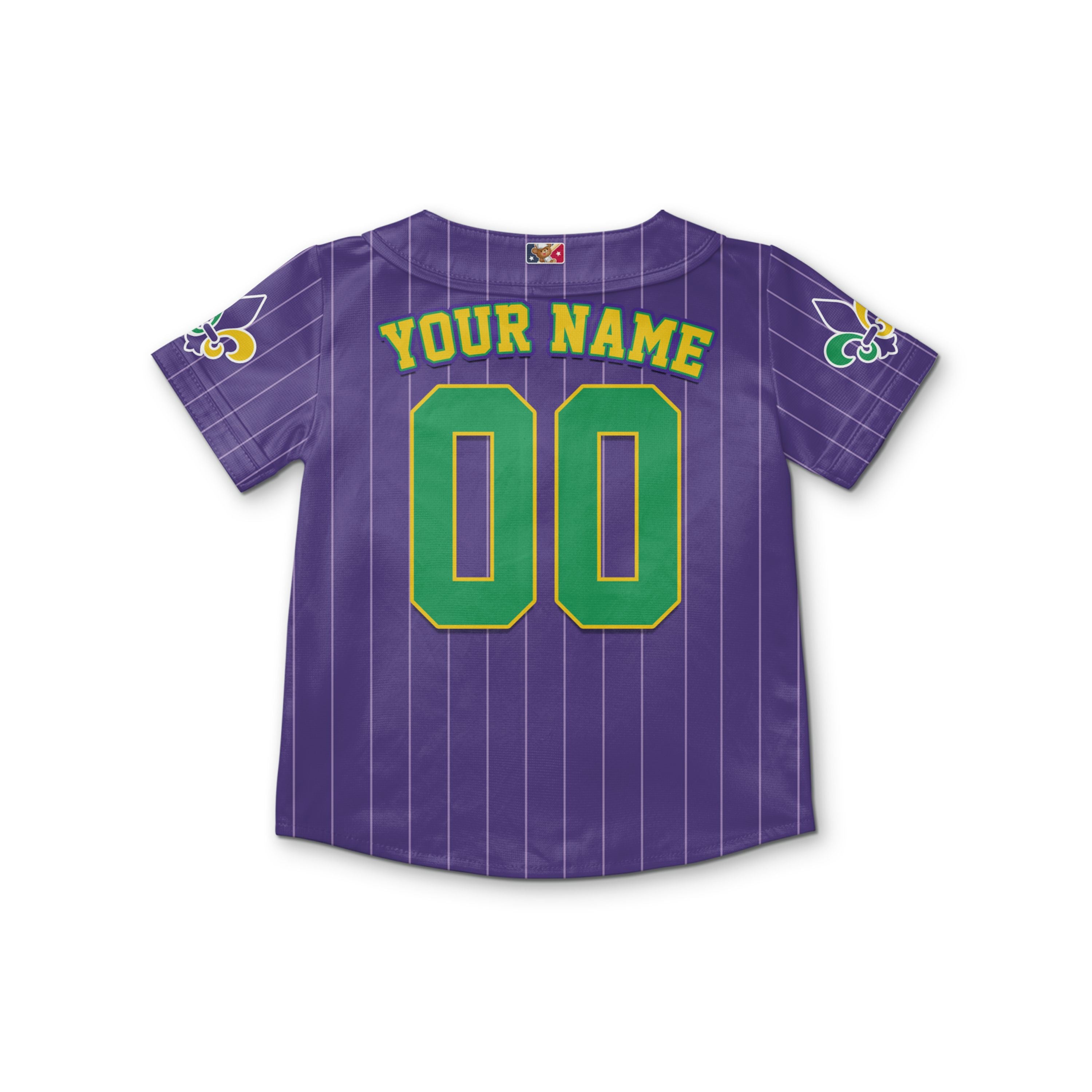 Custom Tkb40 Purple Stripe Kid Baseball Jersey