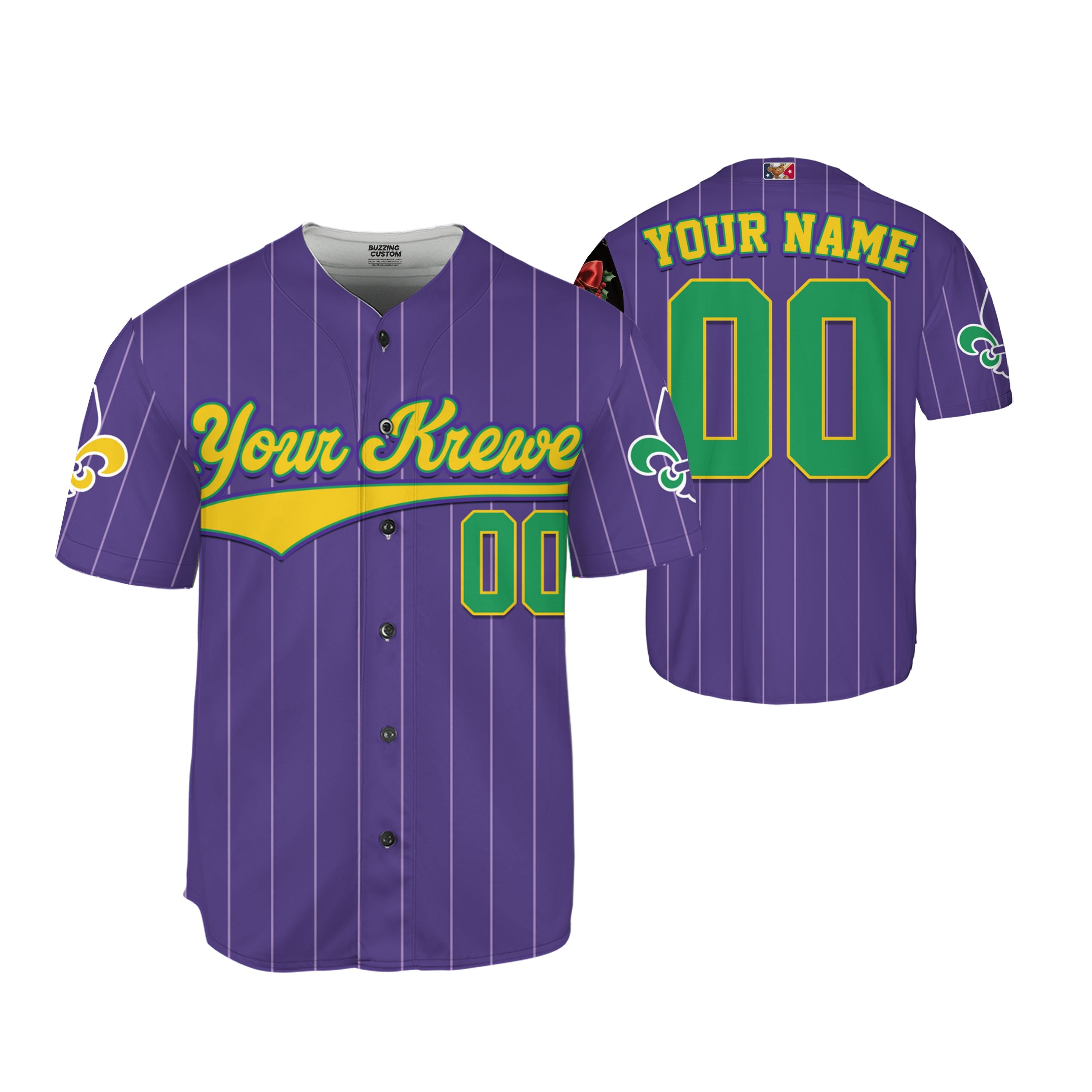 Custom Tkb40 Purple Stripe Kid Baseball Jersey