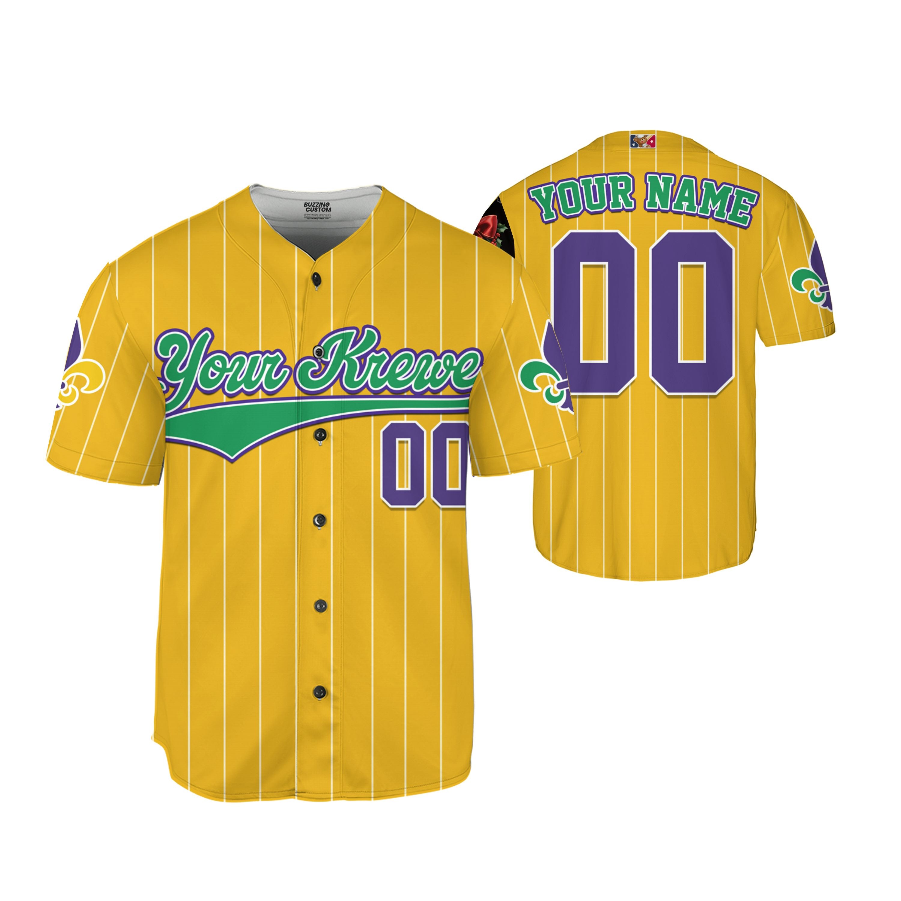 Custom Tkb40 Yellow Stripe Kid Baseball Jersey