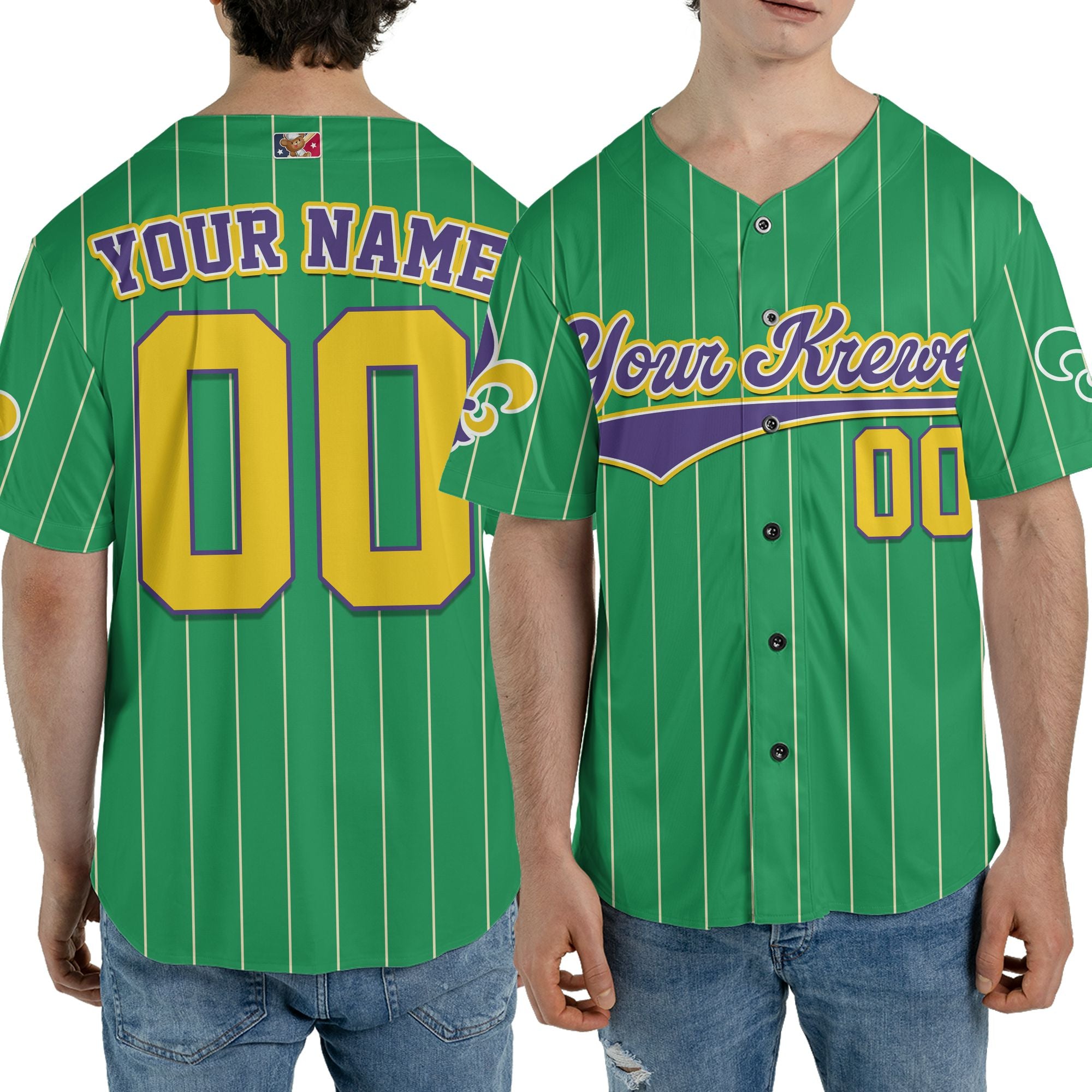 Custom Tkb40 Green Unisex Baseball Jersey
